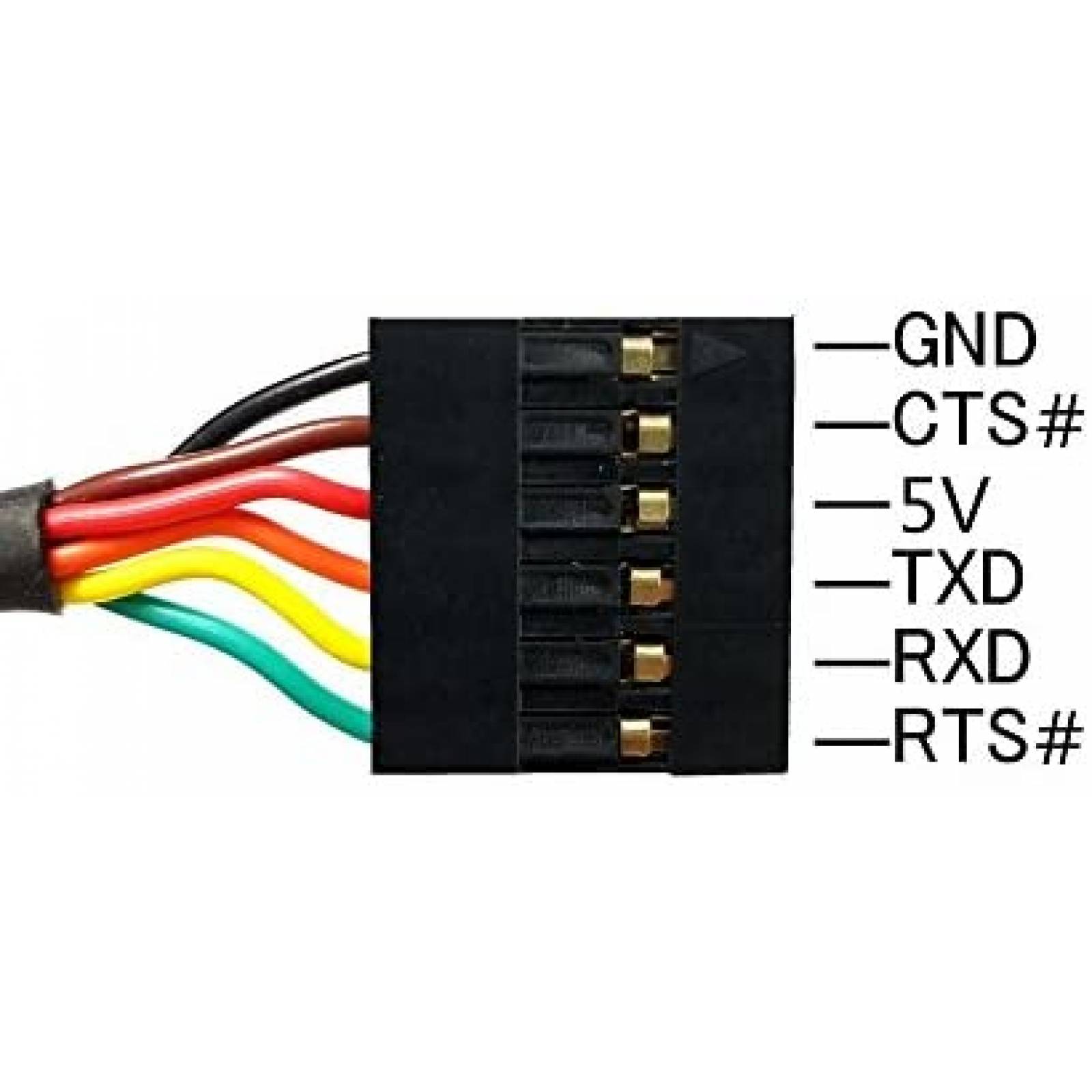 Adaptador USB Moyina USB a TTL Serie 3.3V UART -Negro