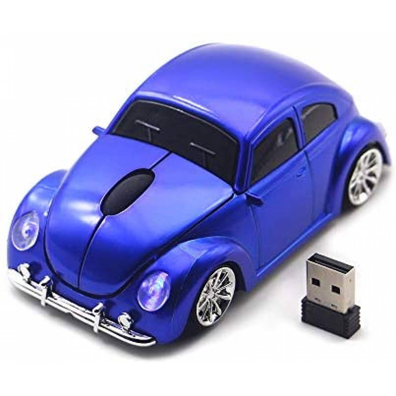 Mouse Ai5G Carro Inalambrico VW Car USB LED 2.4GHz -Azul