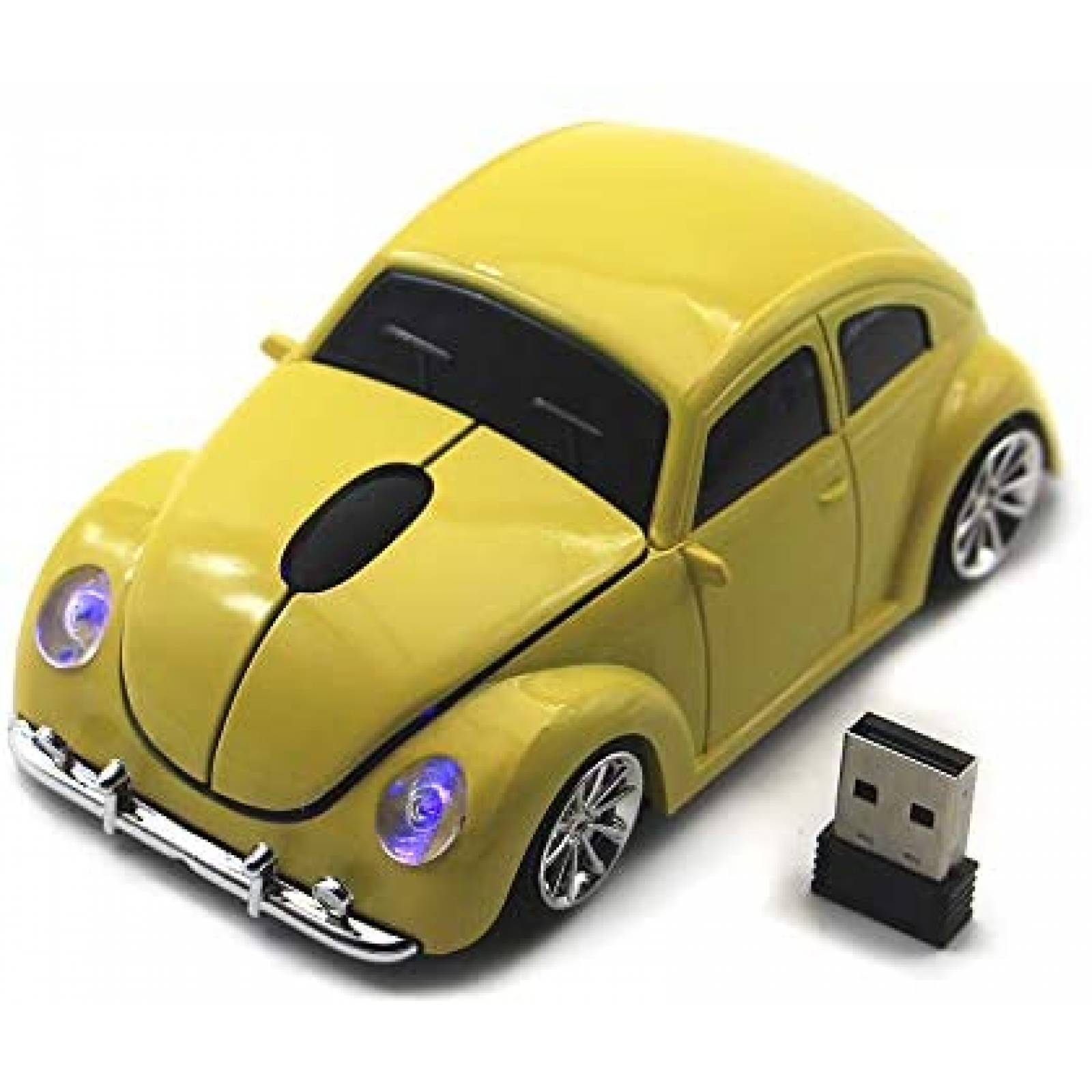 Mouse Ai5G Carro Inalambrico VW Car USB LED 2.4GHz -Azul