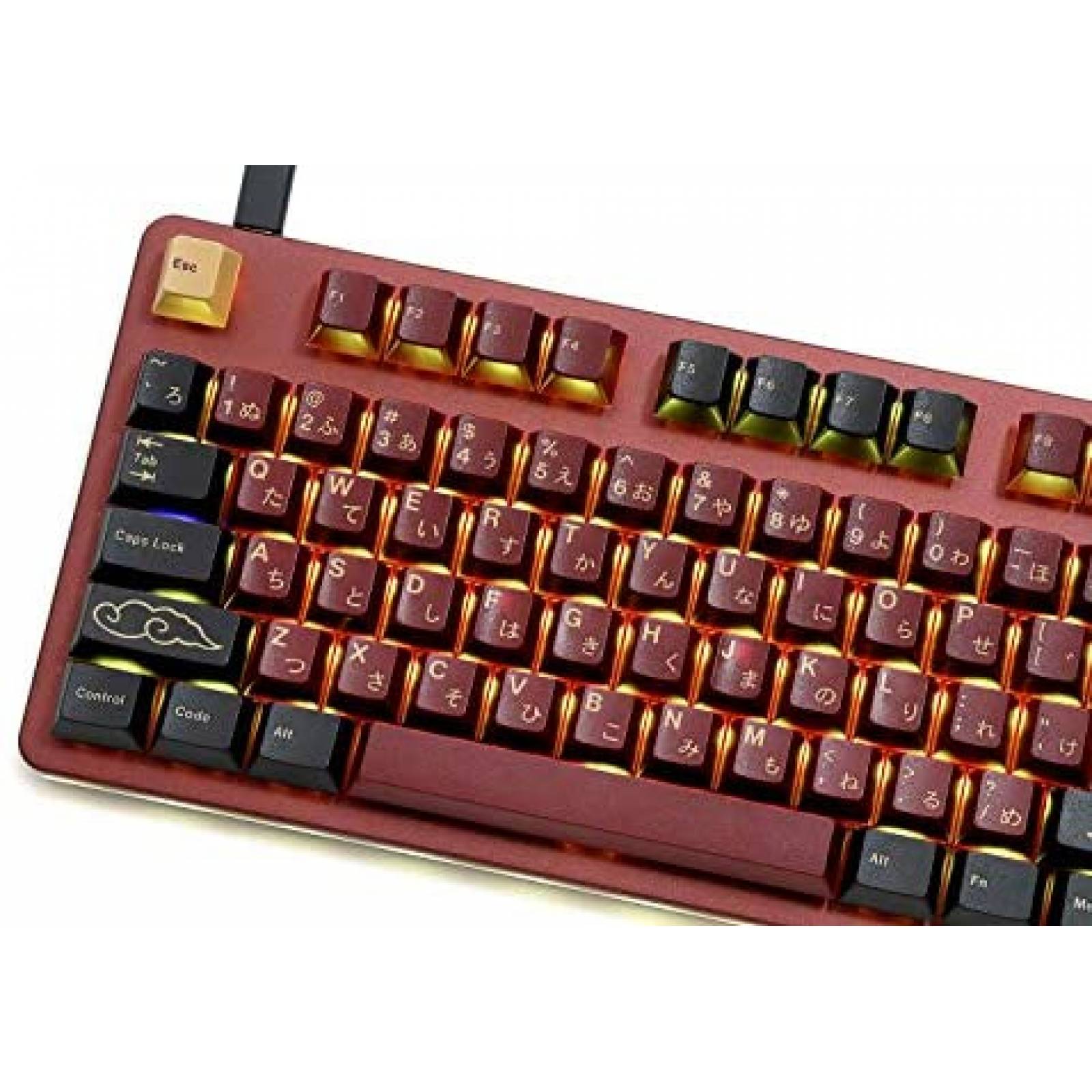Carcasa DROP CTRL de Aluminio Anodizado para Teclado -Rojo