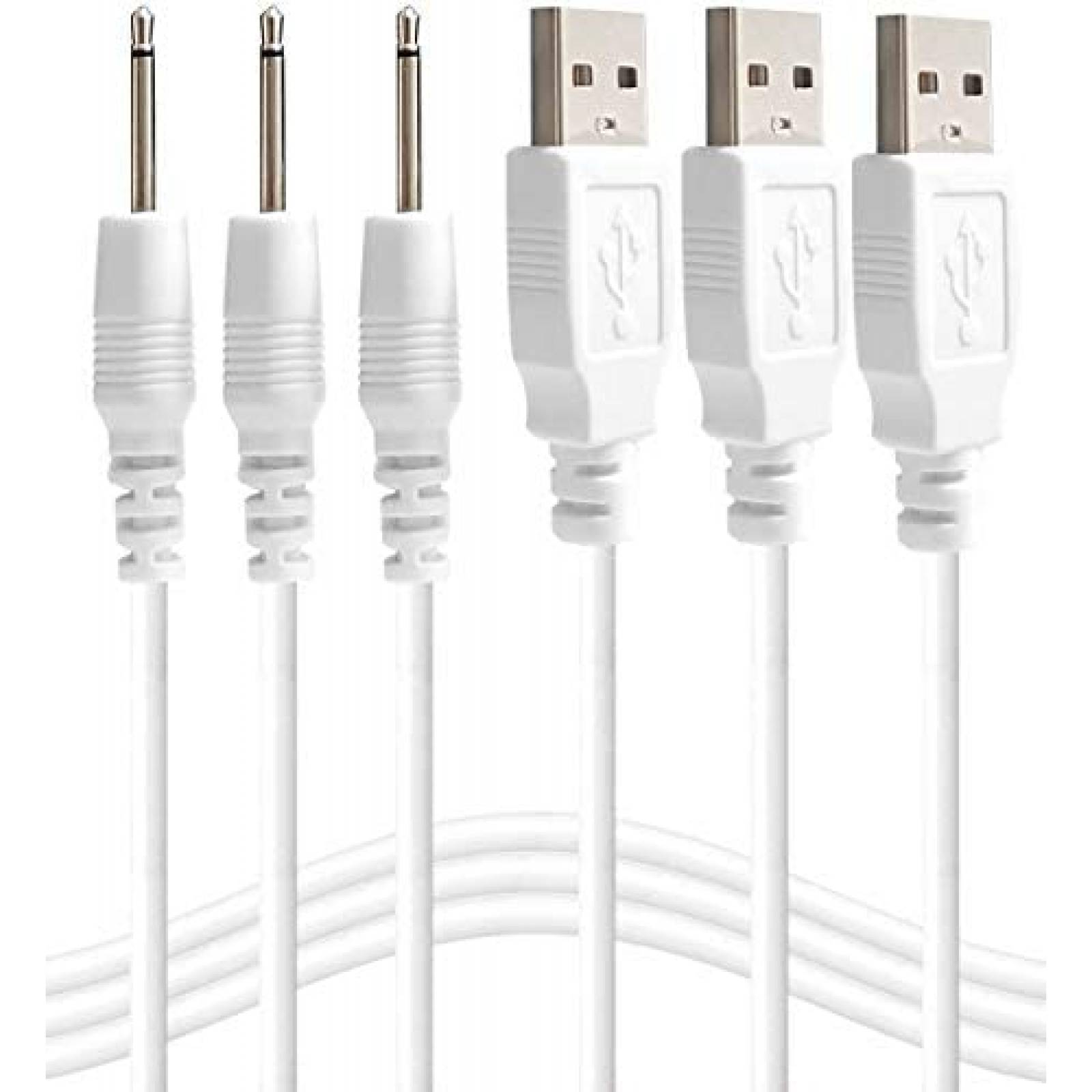 Cable cargador SCOVEE USB DC 2.5mm Mini carga rapida -Blanco