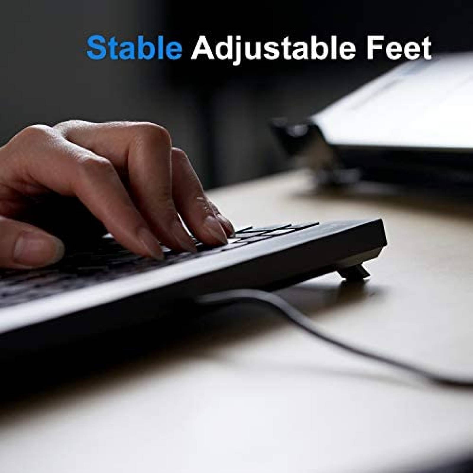 Teclado Perixx PERIBOARD-426 Mini USB Ingles -Negro