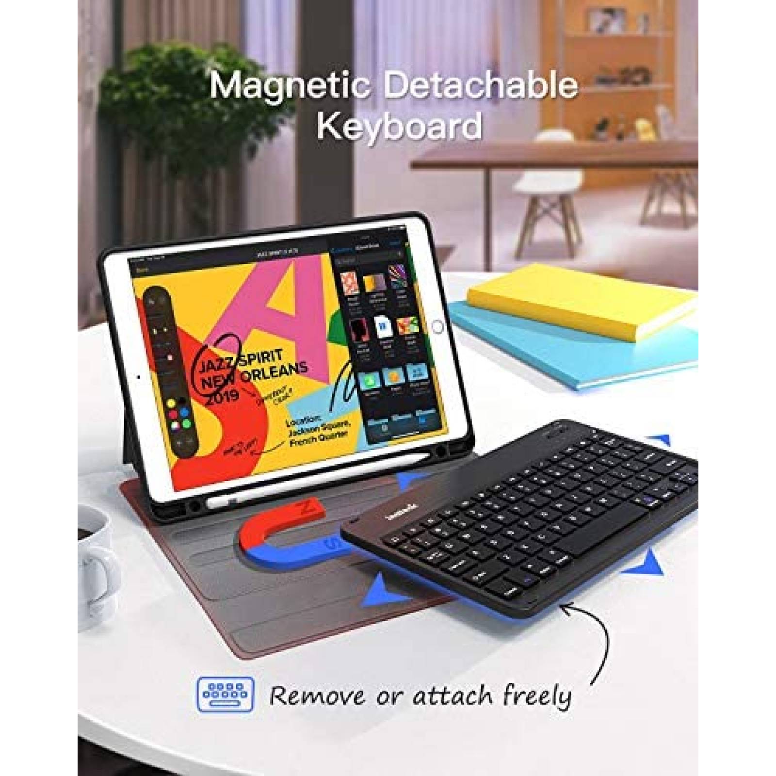 Funda Inateck Compatible Para Apple iPad 10.2'' Con Teclado