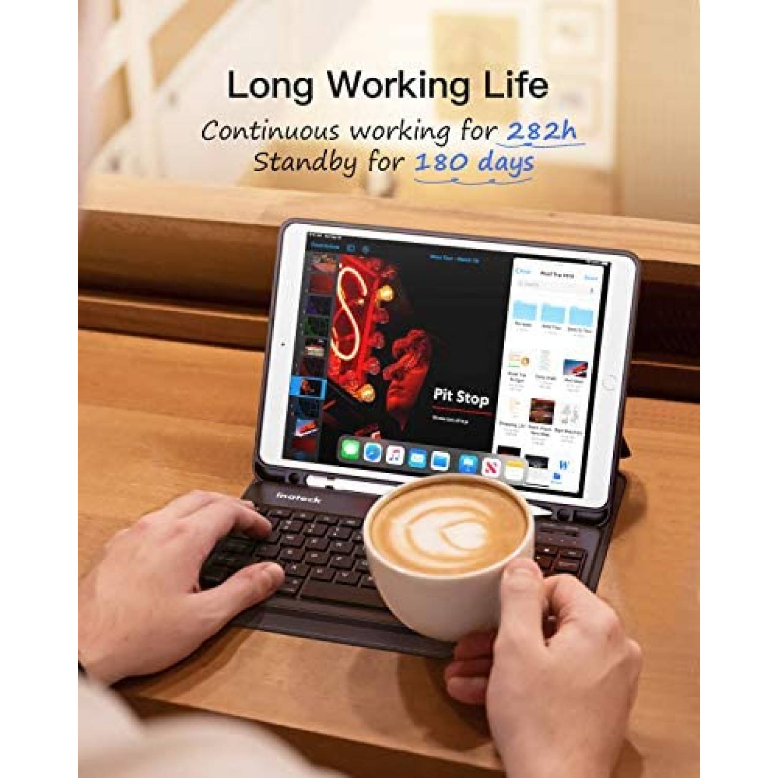 Funda Inateck Compatible Para Apple iPad 10.2'' Con Teclado