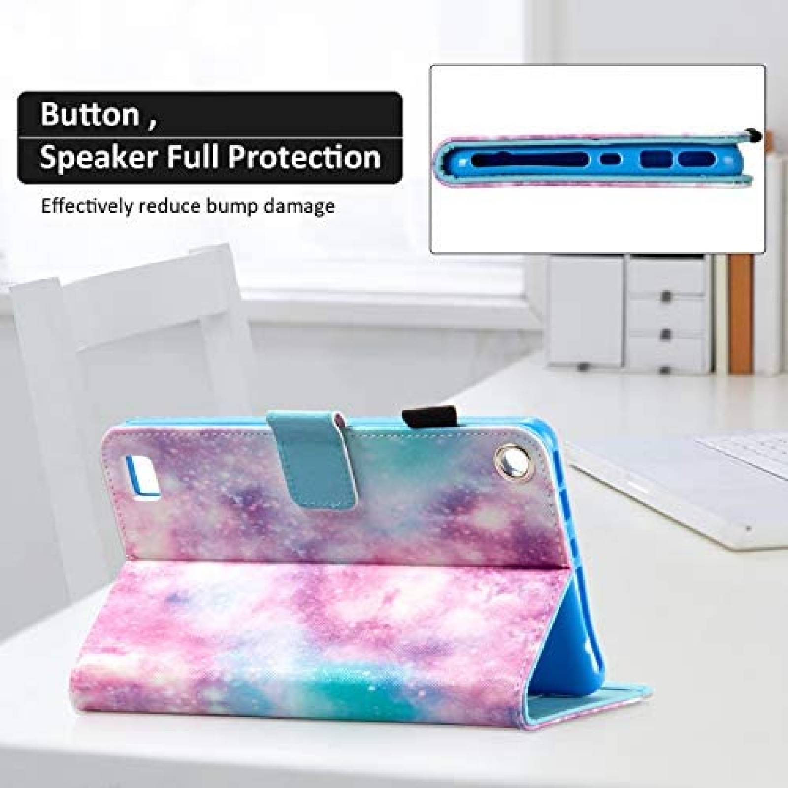 Funda para Tablet Dteck Galaxy 7'' Cuero PU para Fire 7