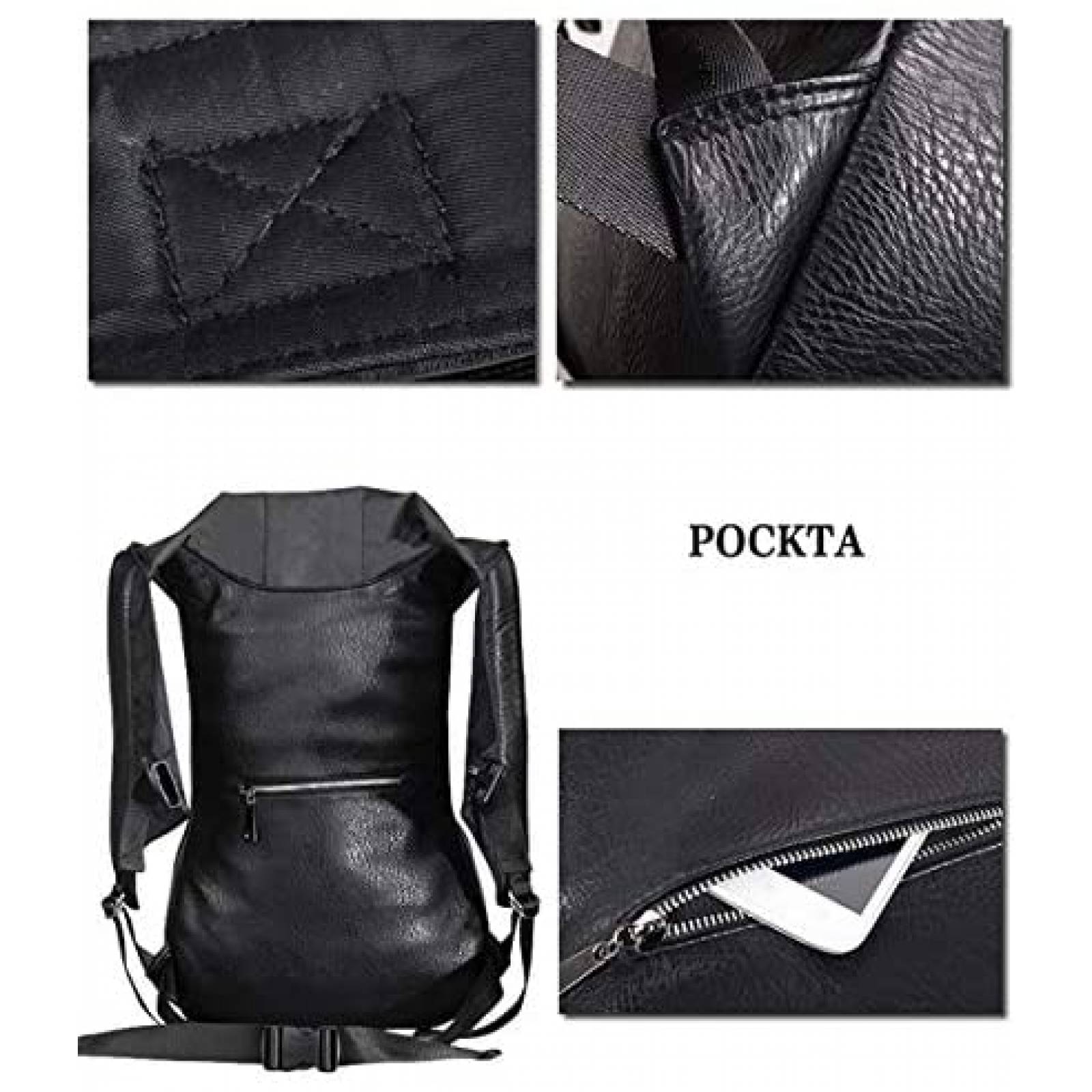 Mochila USAMYNA de Calavera con Diseño Multicapa -Negro