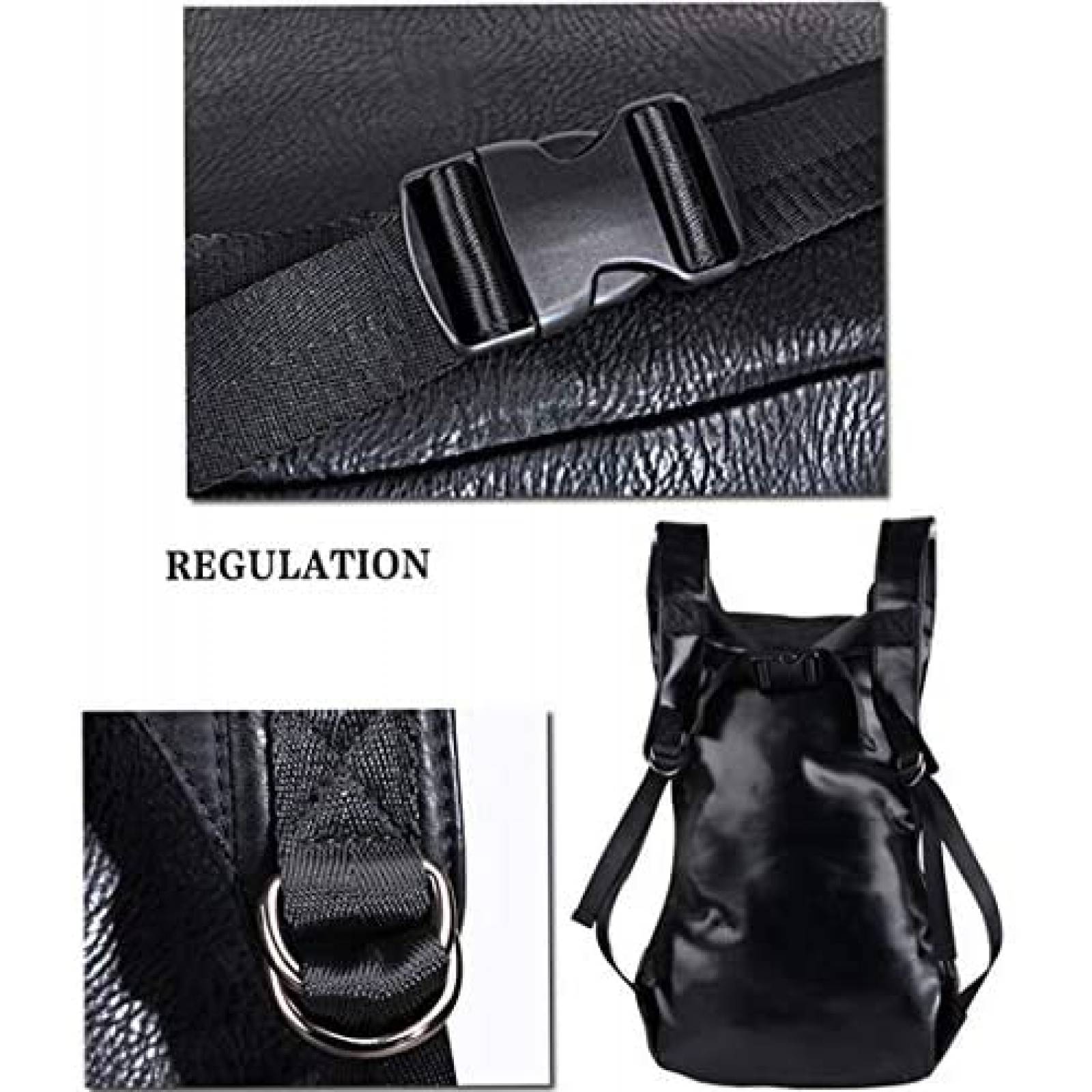 Mochila USAMYNA de Calavera con Diseño Multicapa -Negro