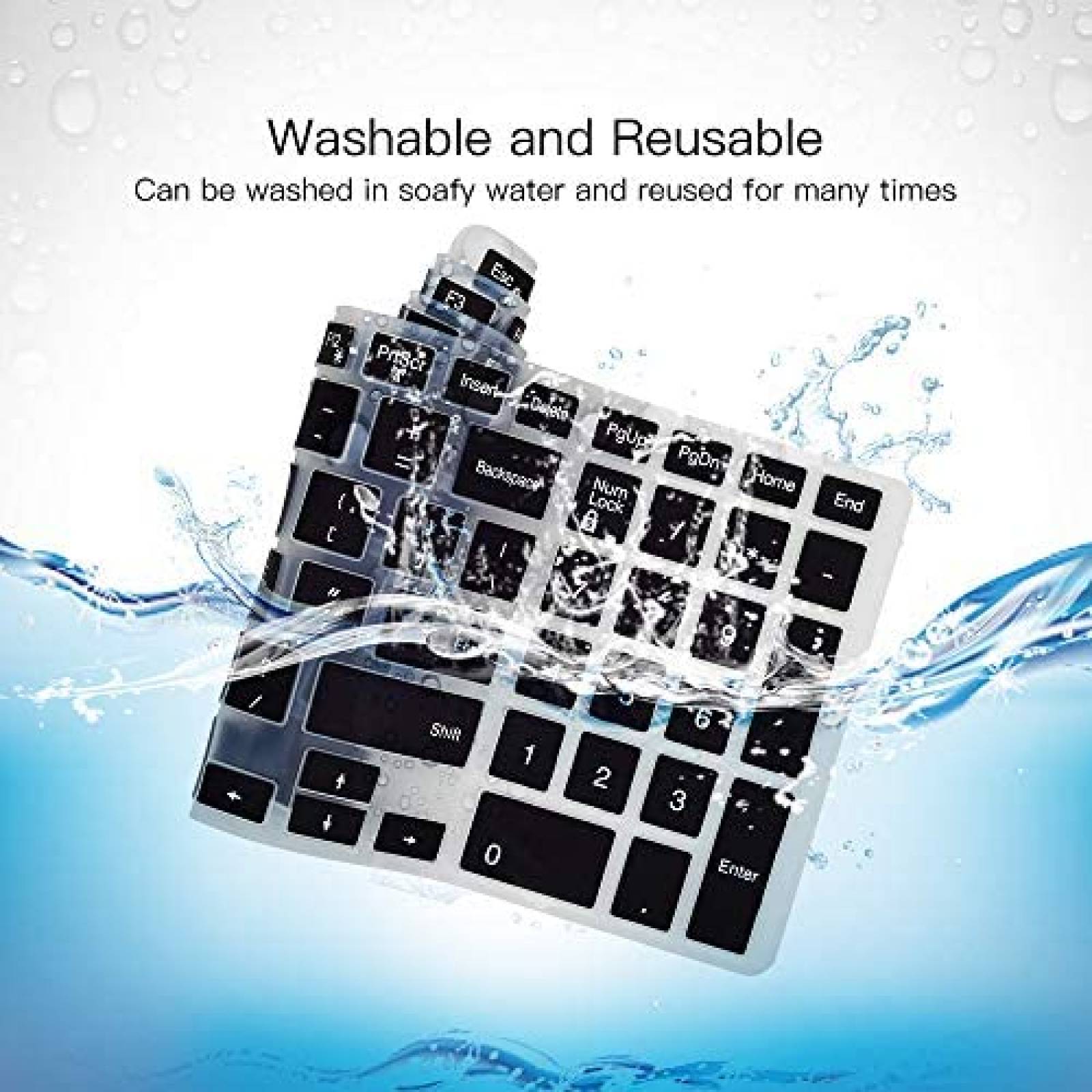 Protector de Teclado ImComor para Dell G3 G5 G7 15.6" -Claro