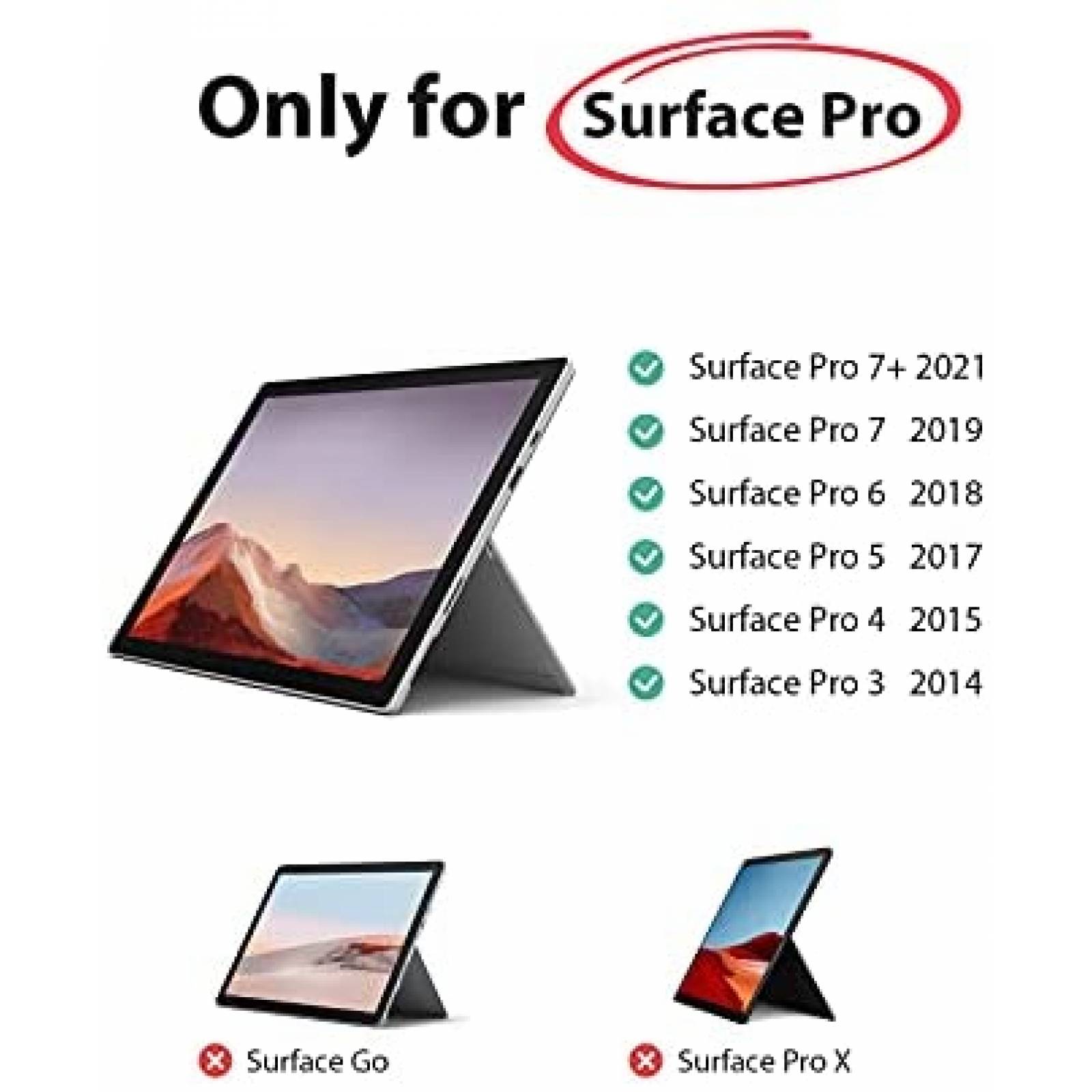 Teclado Inateck Bluetooth Retroiluminado para Surface Pro 7