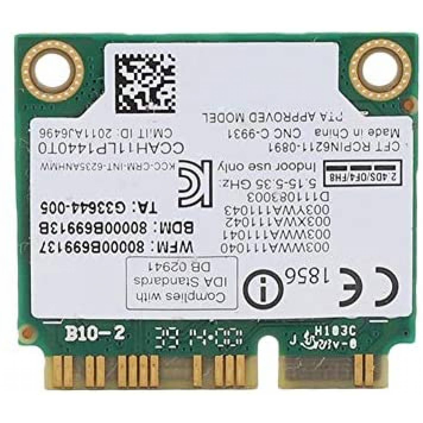 Tarjeta Red De Banda Wendry Inalambrica Bluetooth 4.0 -Verde
