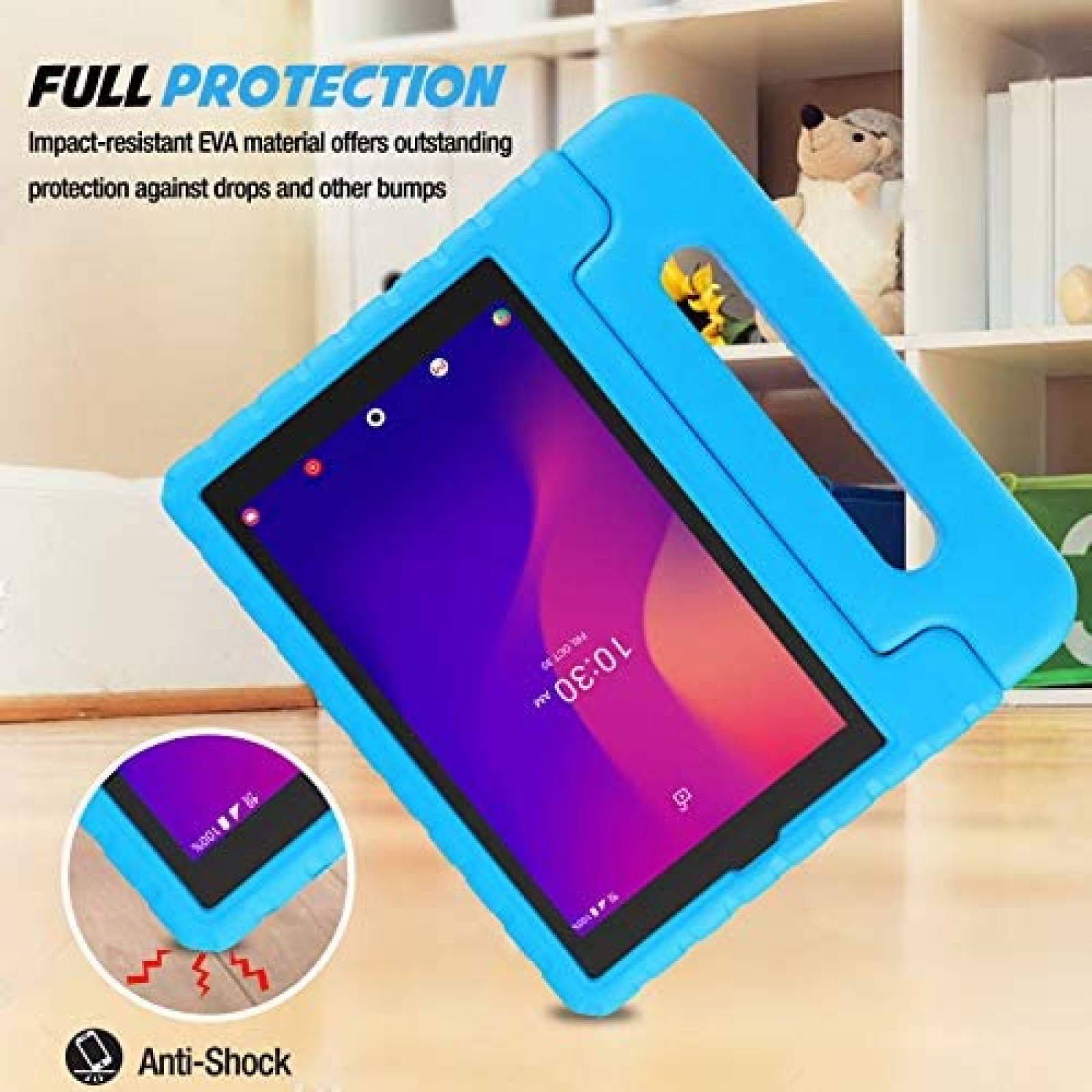 Funda ProCase para niños para Alcatel Joy Tab 2 de 8" -Azul