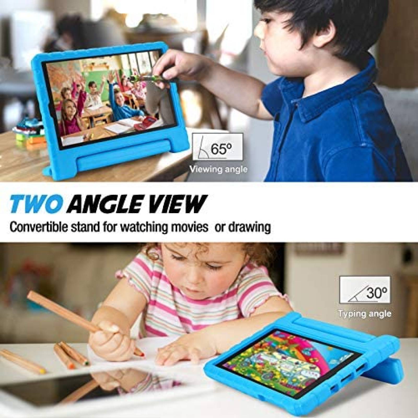 Funda ProCase para niños para Alcatel Joy Tab 2 de 8" -Azul
