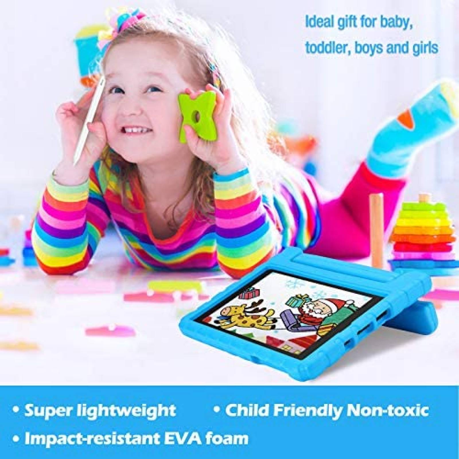 Funda ProCase para niños para Alcatel Joy Tab 2 de 8" -Azul