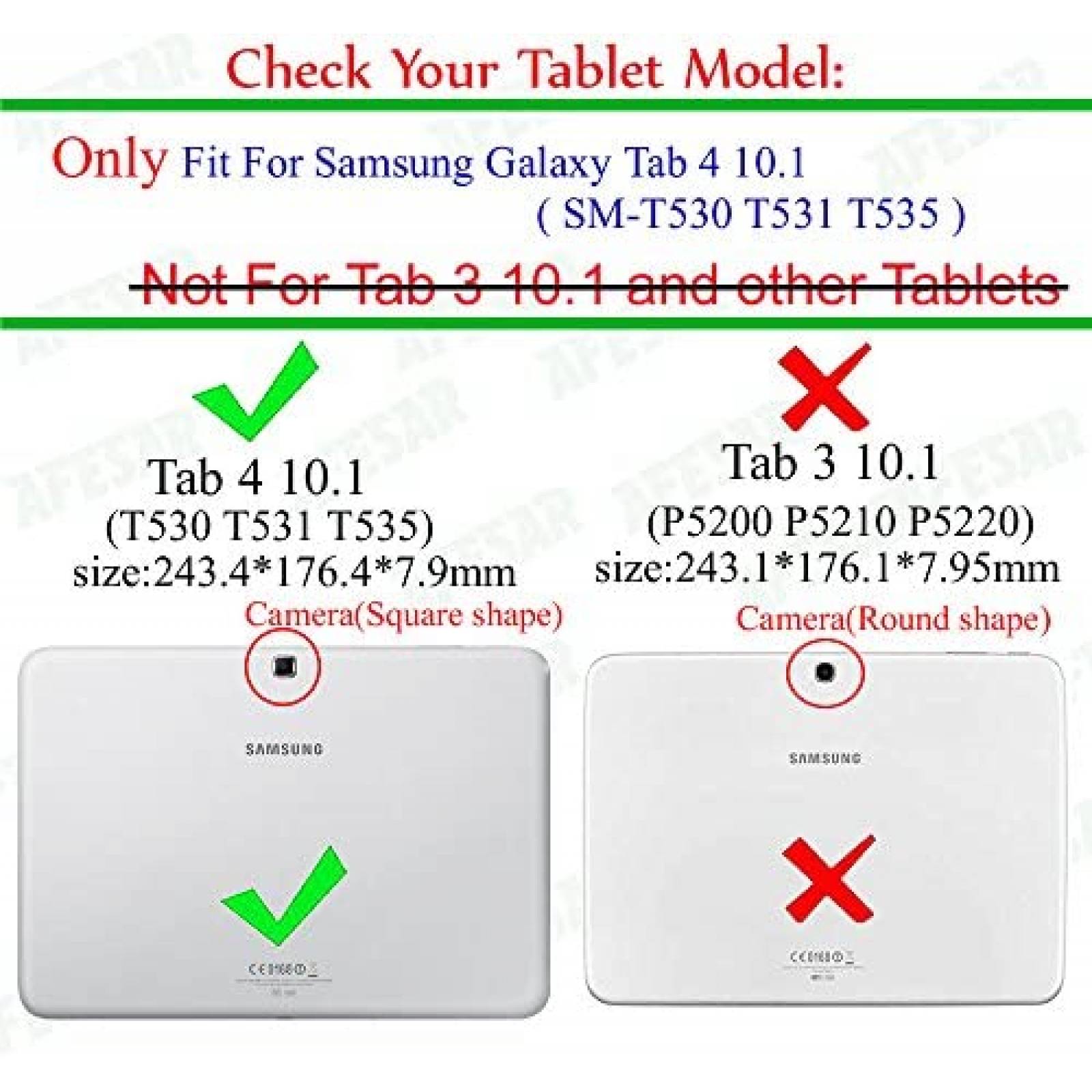 Funda KUESN SM-T530 para Galaxy Tab 4 10.1'' -Negro