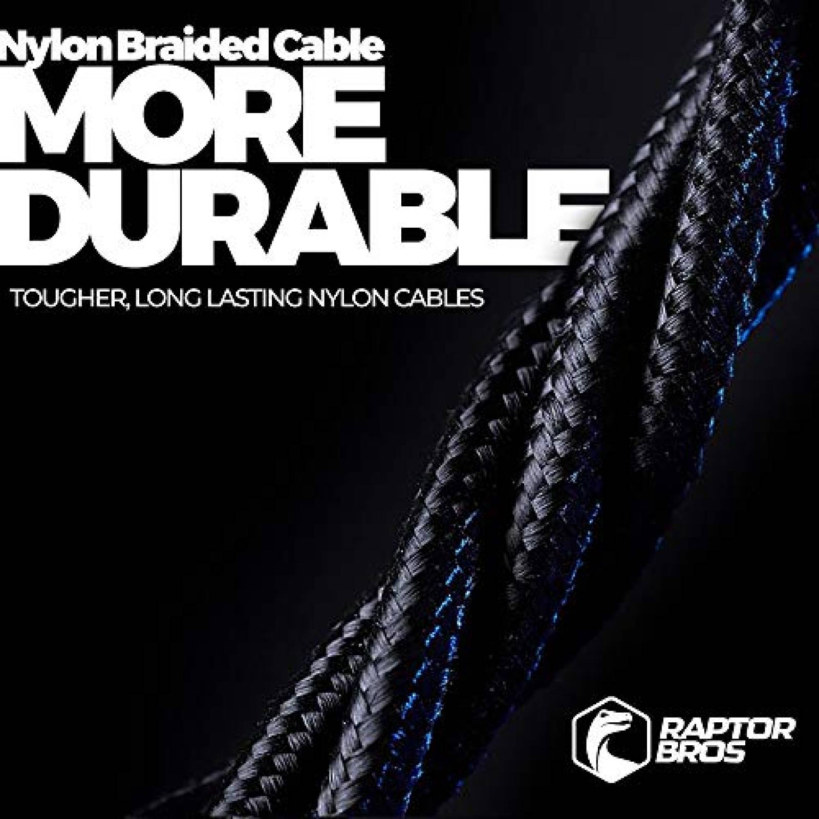 Cable cargador Raptor Bros Magnetico USB compatible -Negro