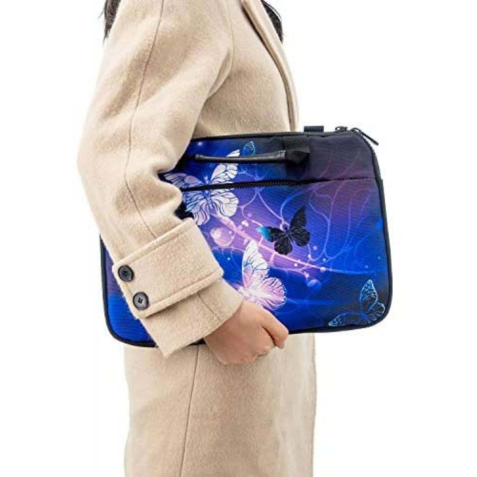 Maletin RICHEN para Laptop de 11.6 a 13'' Mariposa -Morado