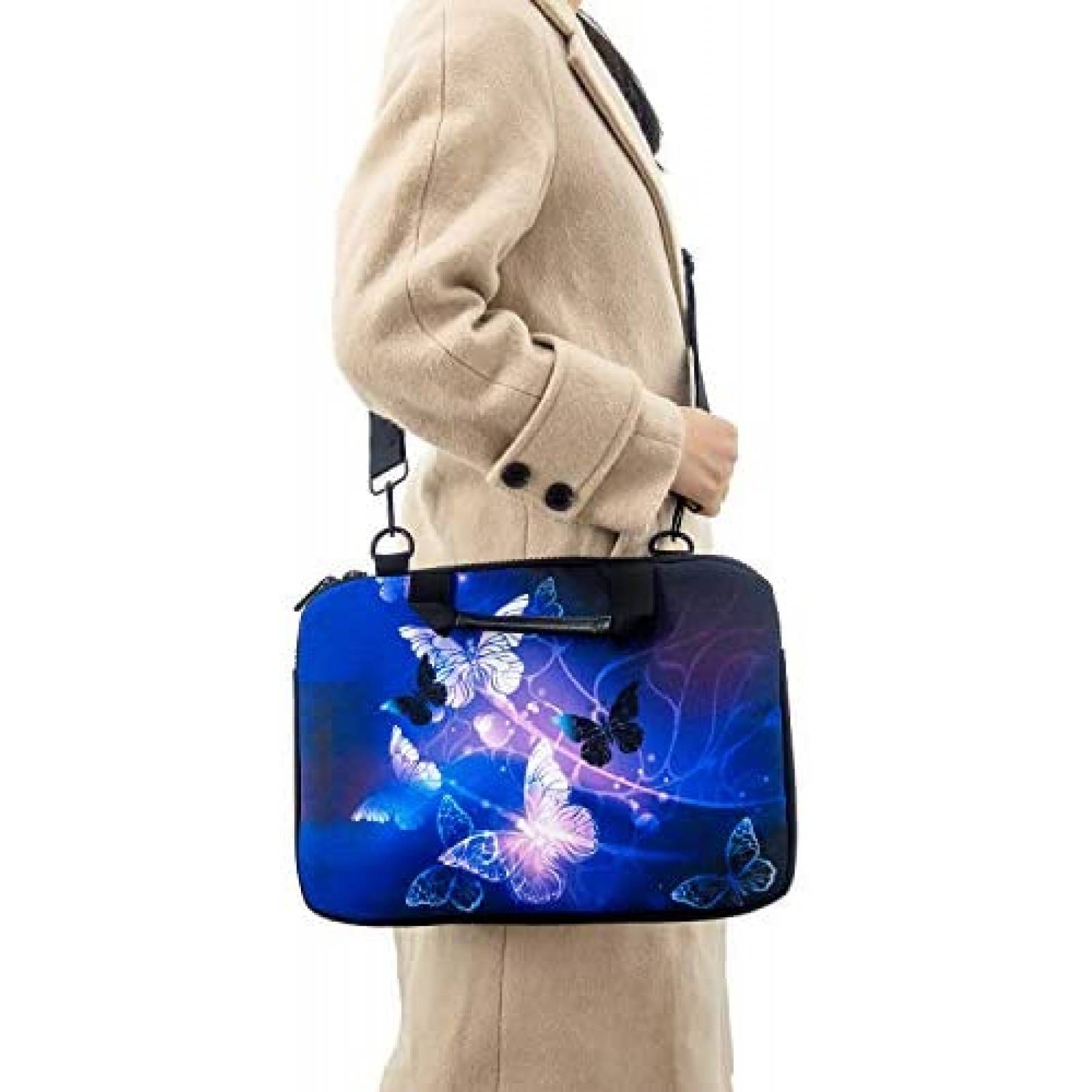 Maletin RICHEN para Laptop de 11.6 a 13'' Mariposa -Morado