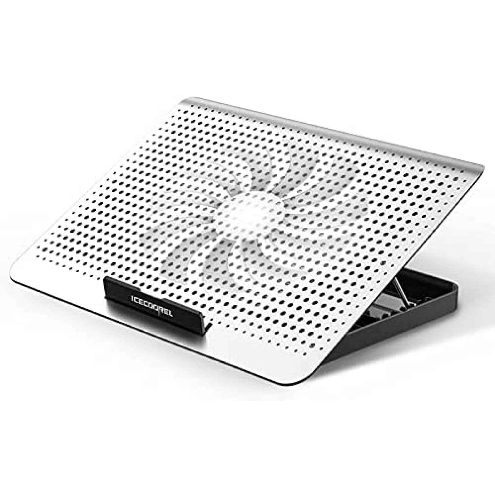Enfriador para Laptop ICE COOREL 15.6'' Ajustable -Plateado