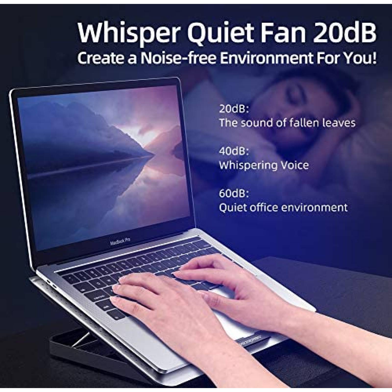 Enfriador para Laptop ICE COOREL 15.6'' Ajustable -Plateado