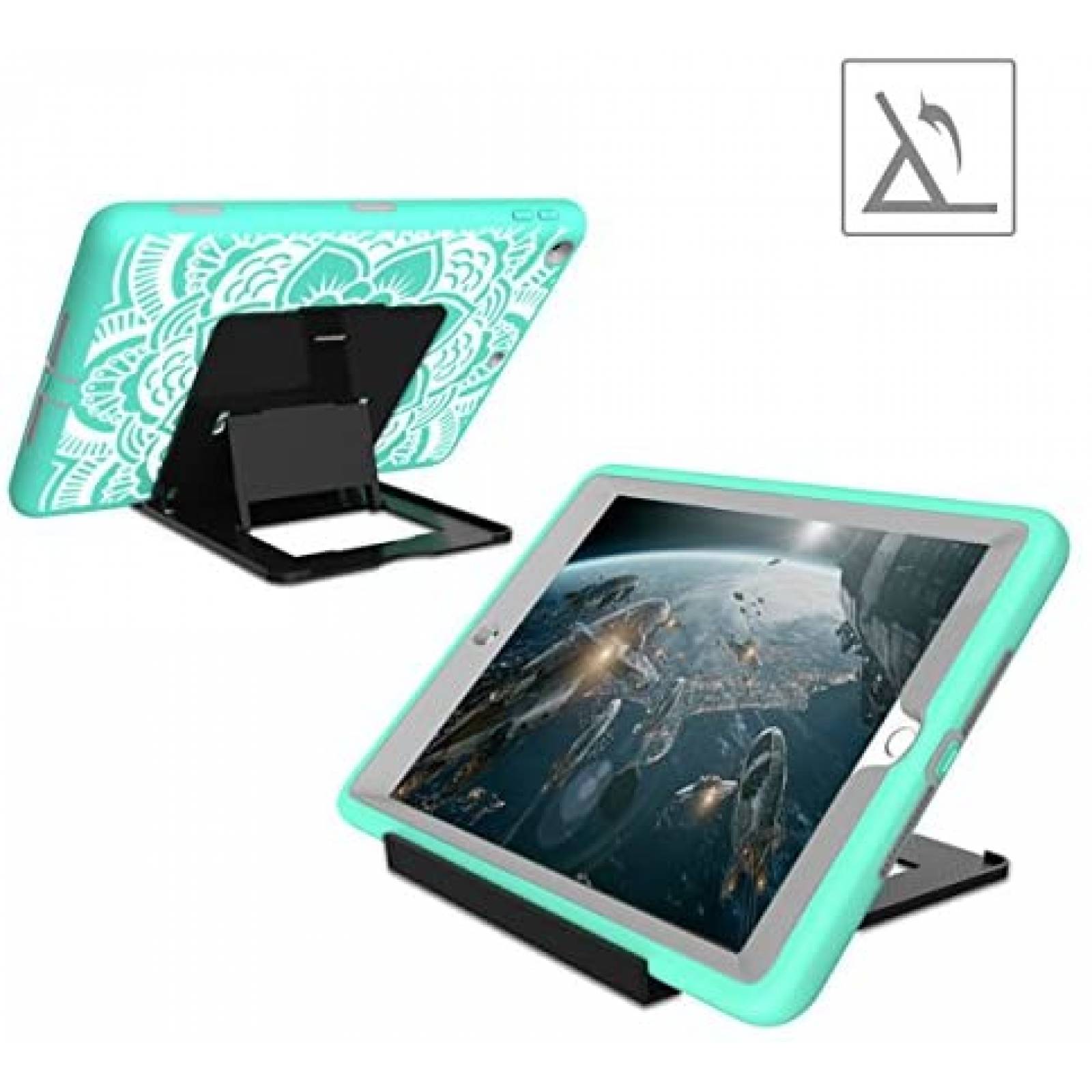 Funda Rigida Hocase para iPad 5/6 Gen de 9.7'' -Celeste