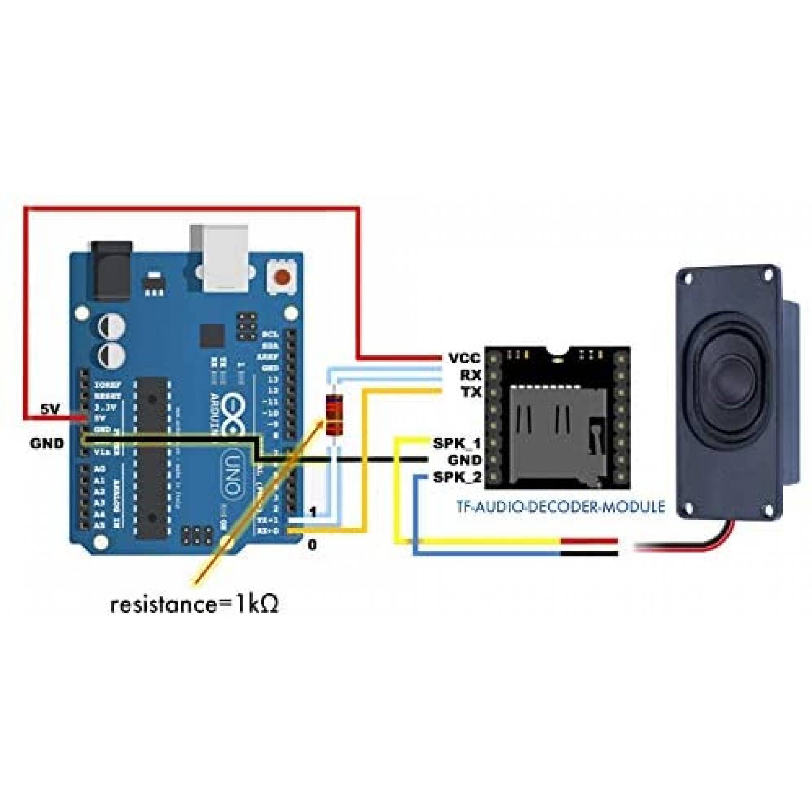 Bocina para PC CQRobot de 3 Watts 4 Ohm para Arduino -Negro