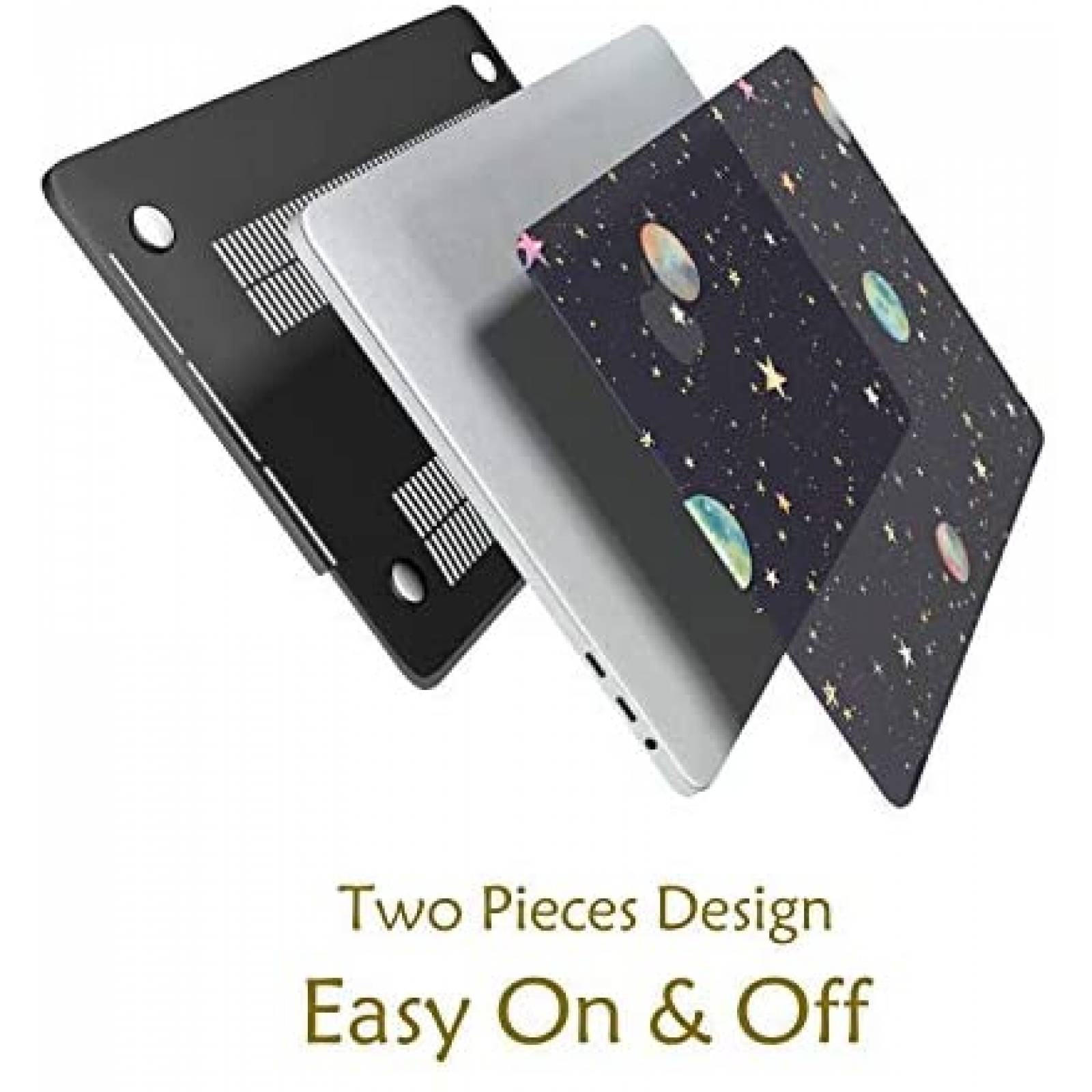 Carcasa VAESIDA para MacBook Pro 15'' Espacio -Negro