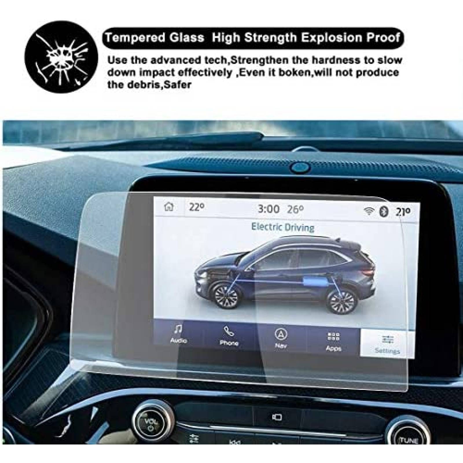 Protector de pantalla NA para Ford Escape SYNC 3 2020 8"