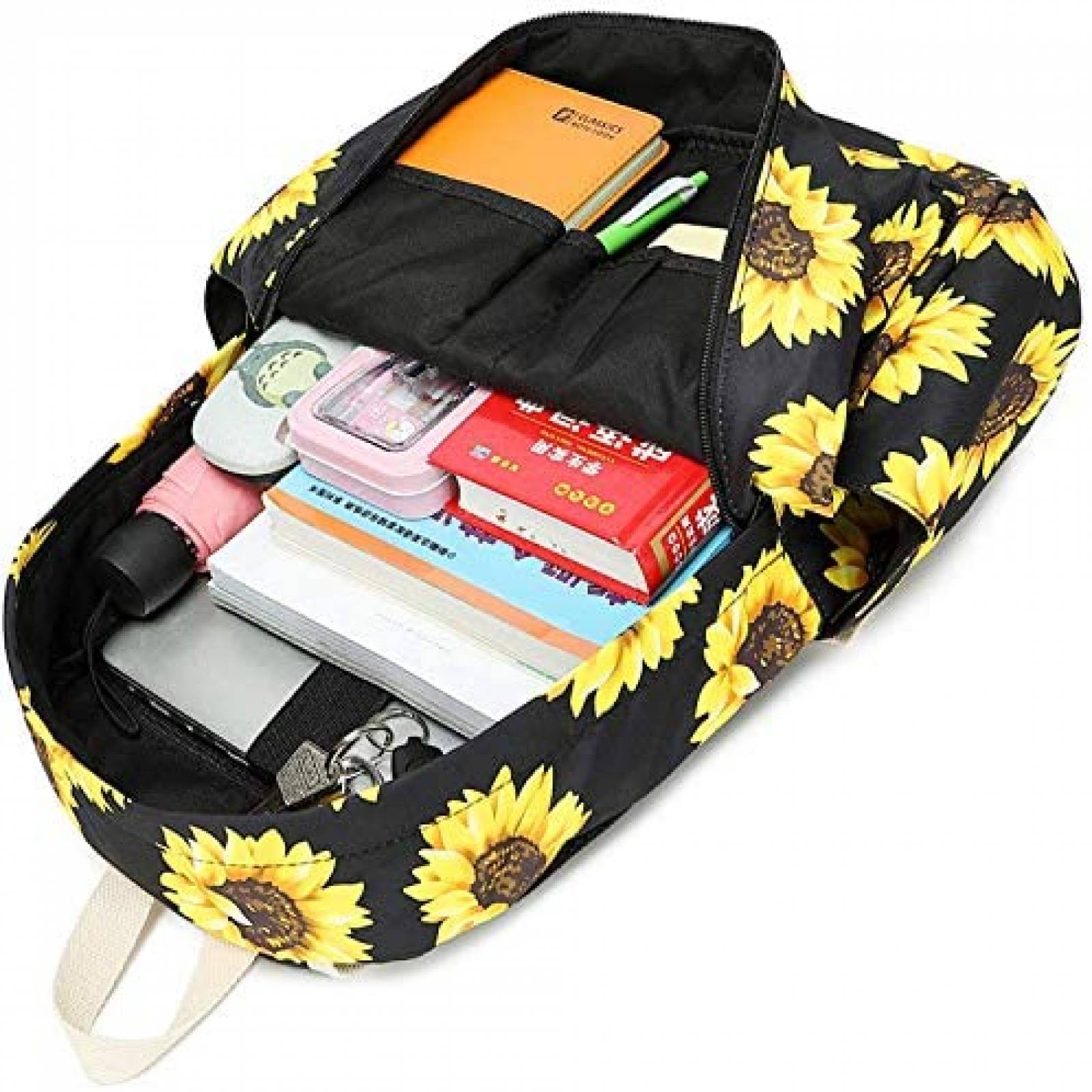 Mochila laptop EZYCOK sunflower001 USB Cargador portatil
