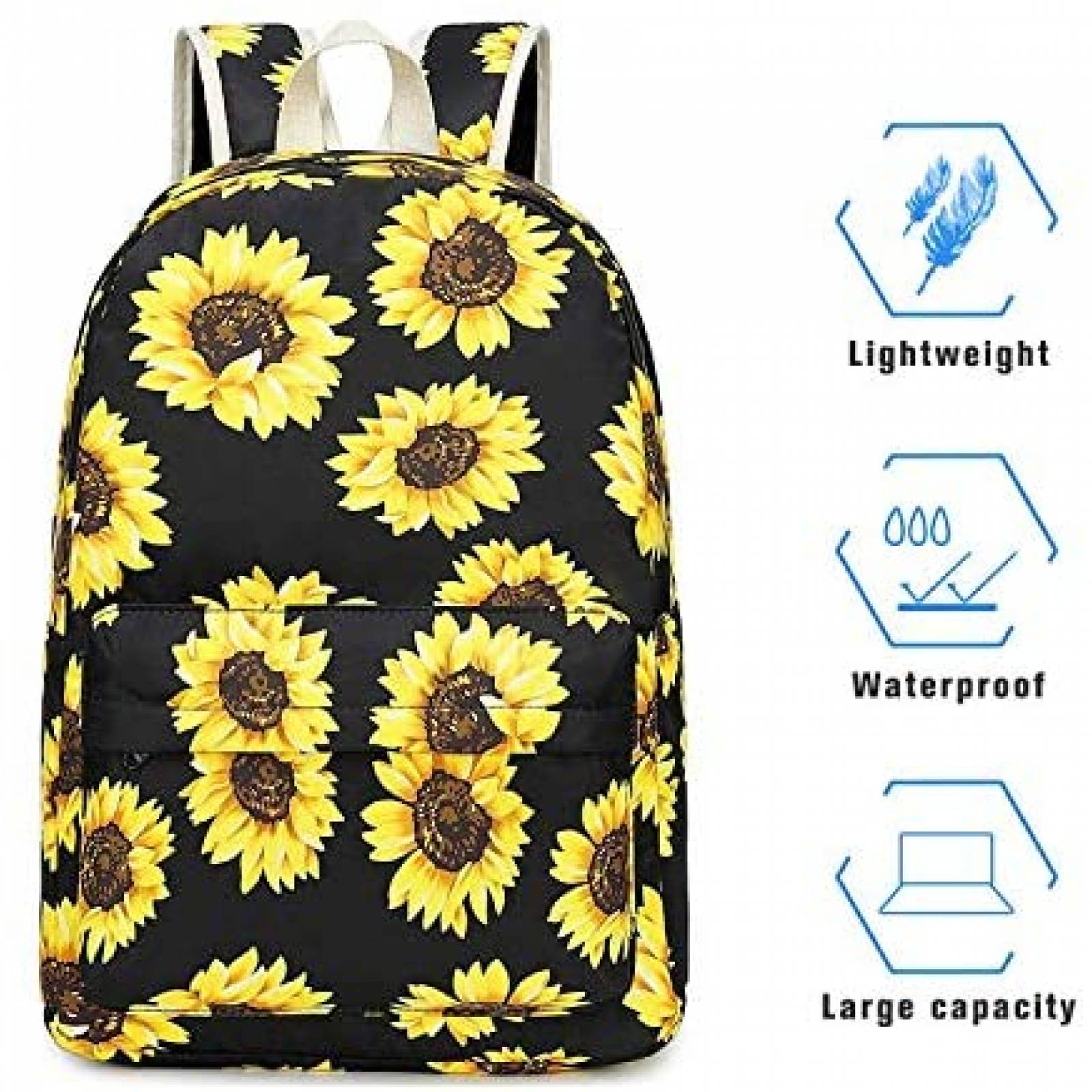 Mochila laptop EZYCOK sunflower001 USB Cargador portatil
