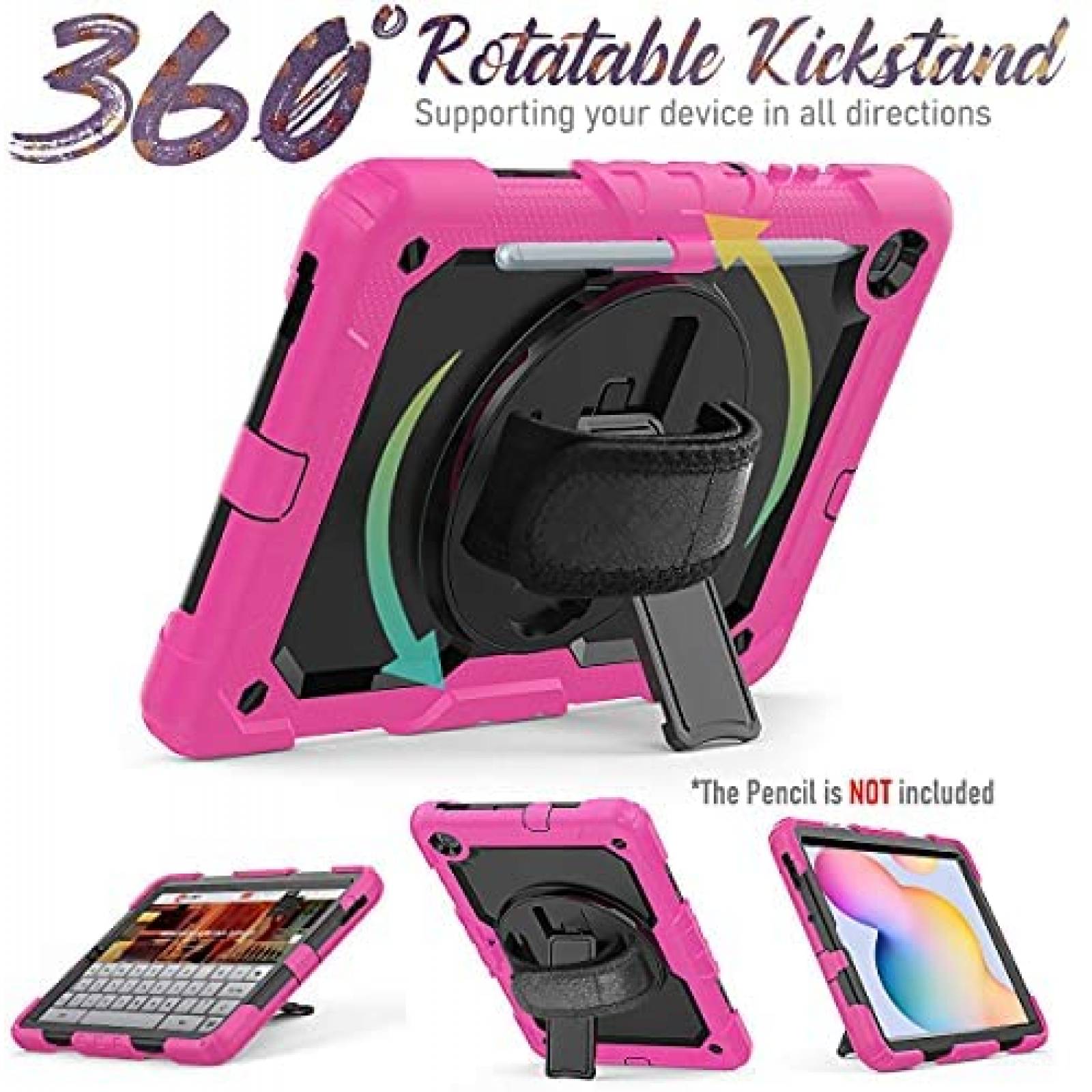 Funda HXCASEAC para Samsung Galaxy Tab S6 Lite 10.4" -Rosa