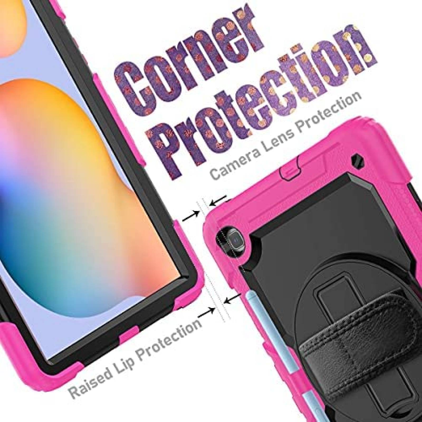 Funda HXCASEAC para Samsung Galaxy Tab S6 Lite 10.4" -Rosa