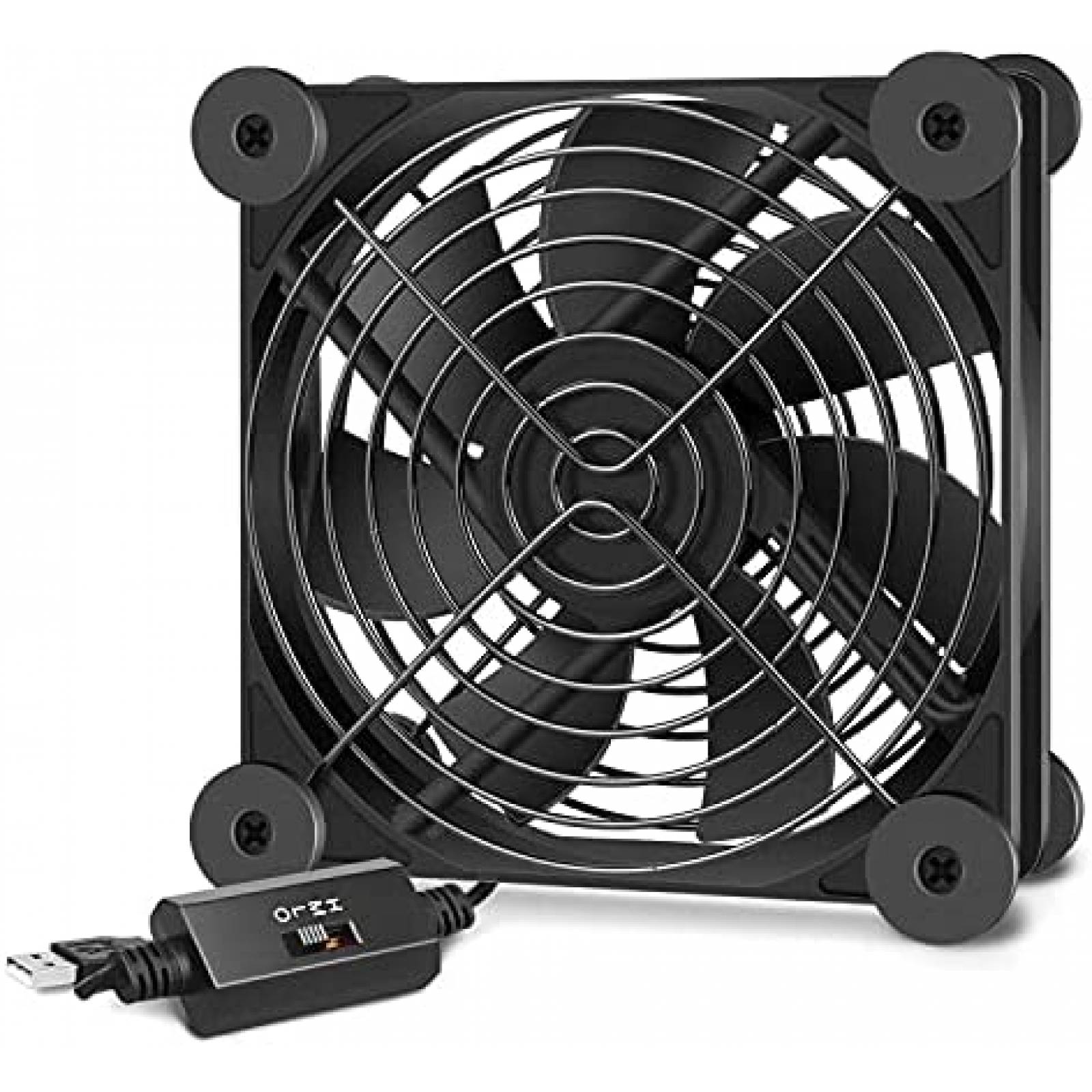 Ventilador USB Simple Deluxe silencioso de 120mm -Negro