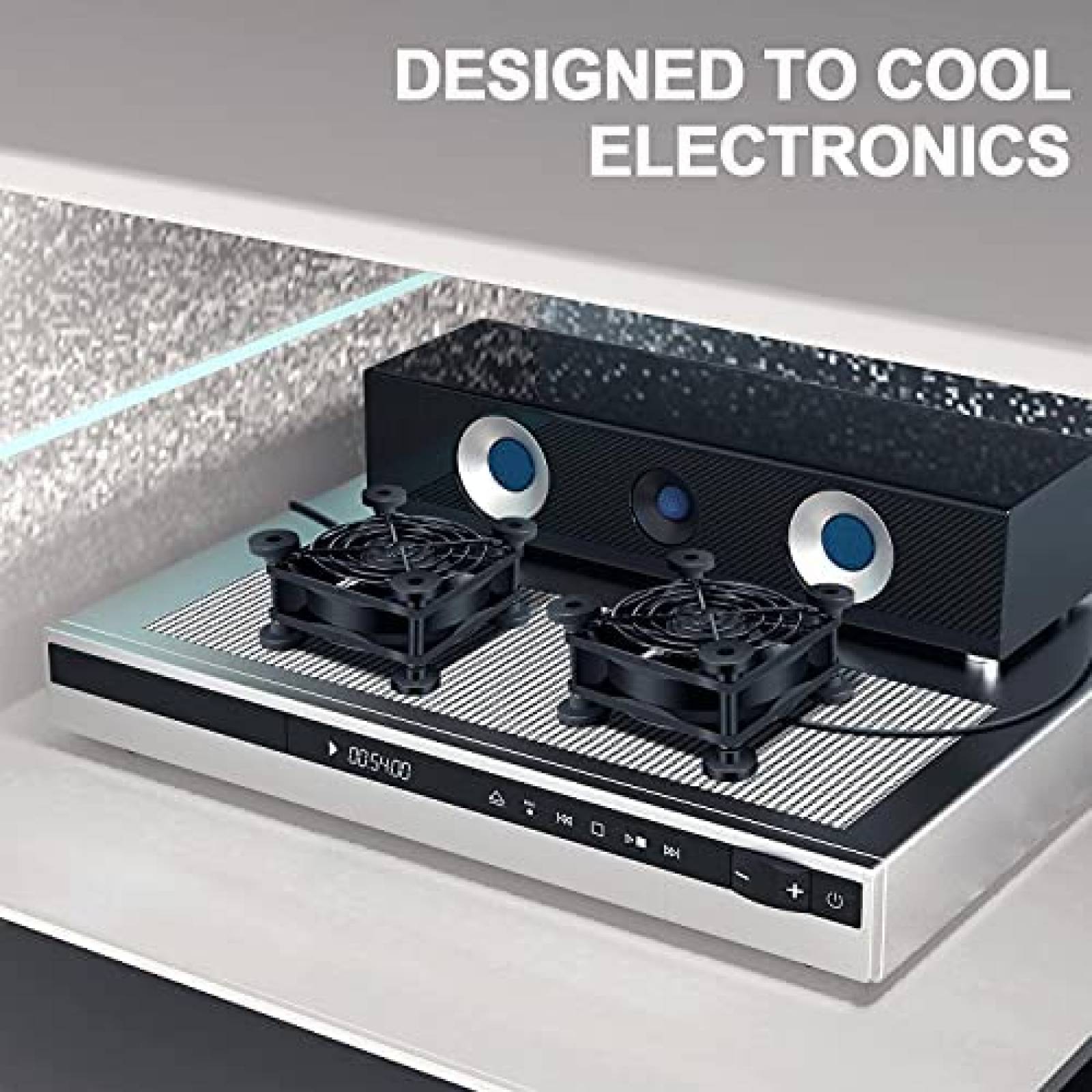 Ventilador USB Simple Deluxe silencioso de 120mm -Negro