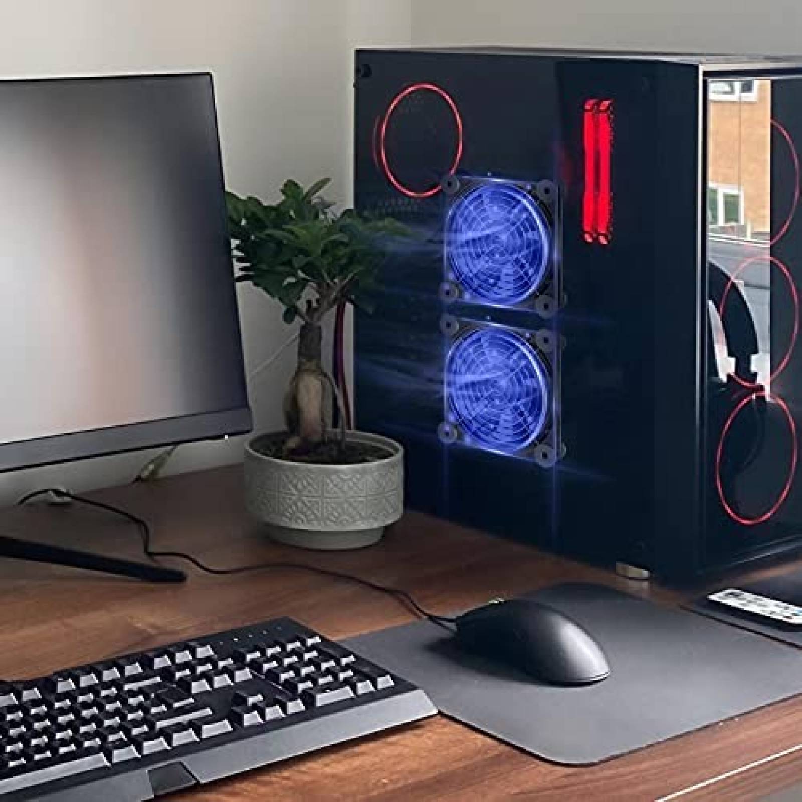 Ventilador USB Simple Deluxe silencioso de 120mm -Negro