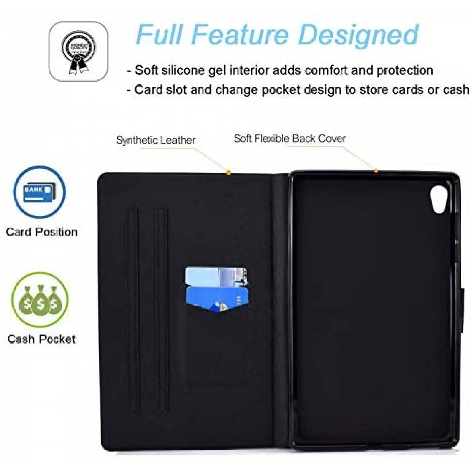 Funda APOLL TB-X306X para Lenovo Tab M10 HD 10.1'' -Azul