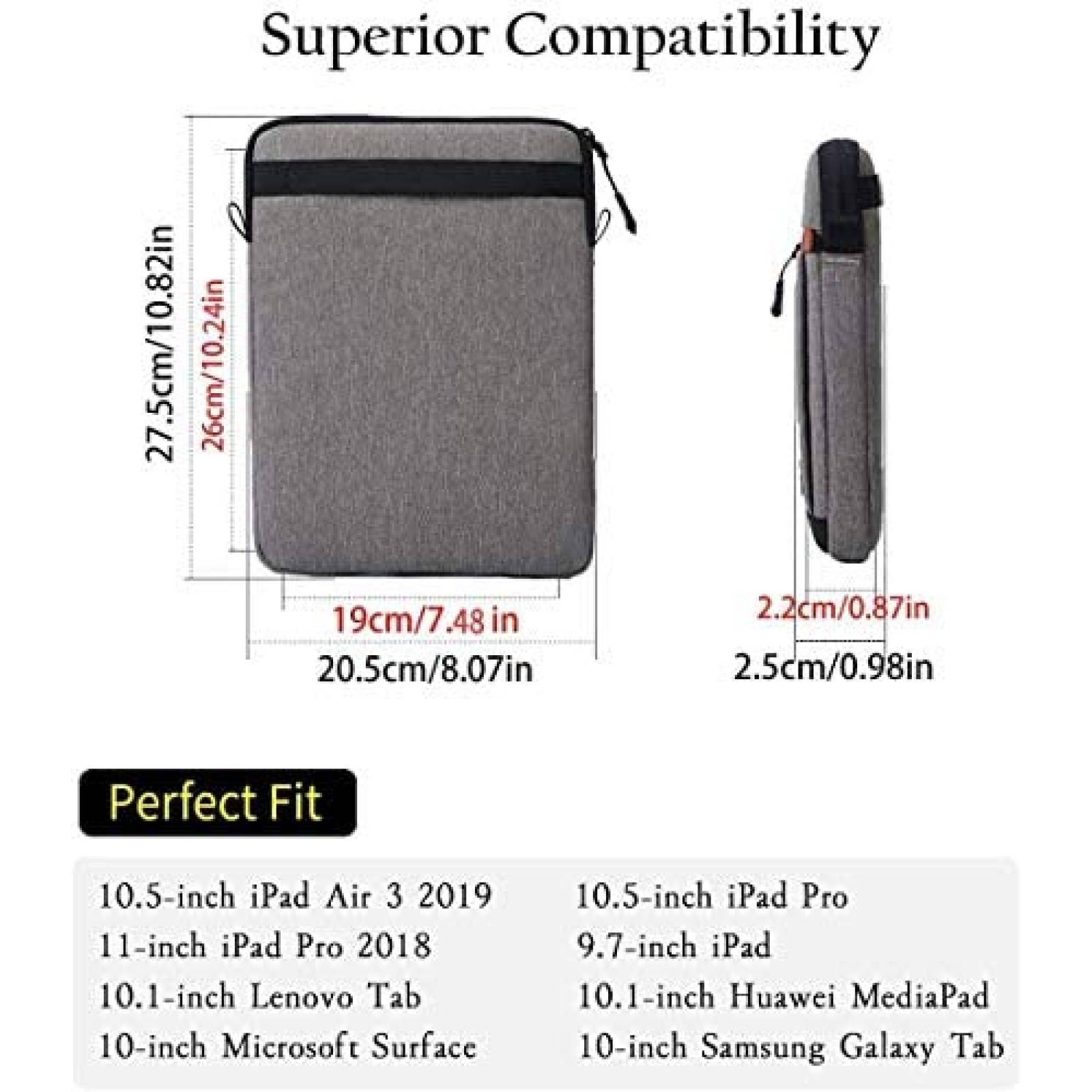 Mochila para Tablet SIMTOP de 12.9'' con Estraple -Gris