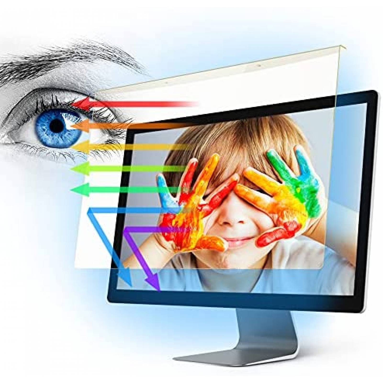 Protector de pantalla para PC YES2B bloqueo de luz azul 22"