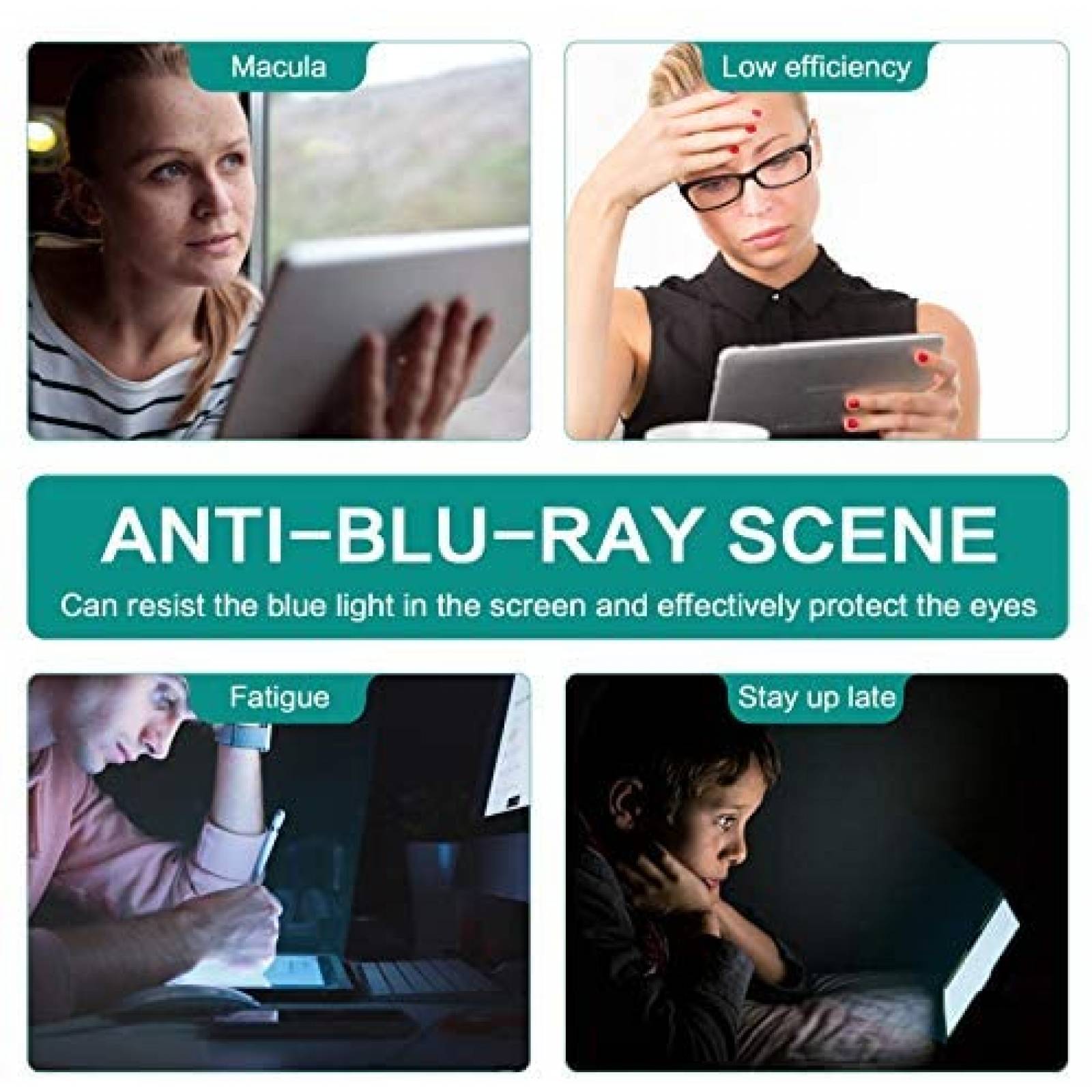 Protector de Pantalla ZOEGAA Bloqueo de Luz Azul para Tablet