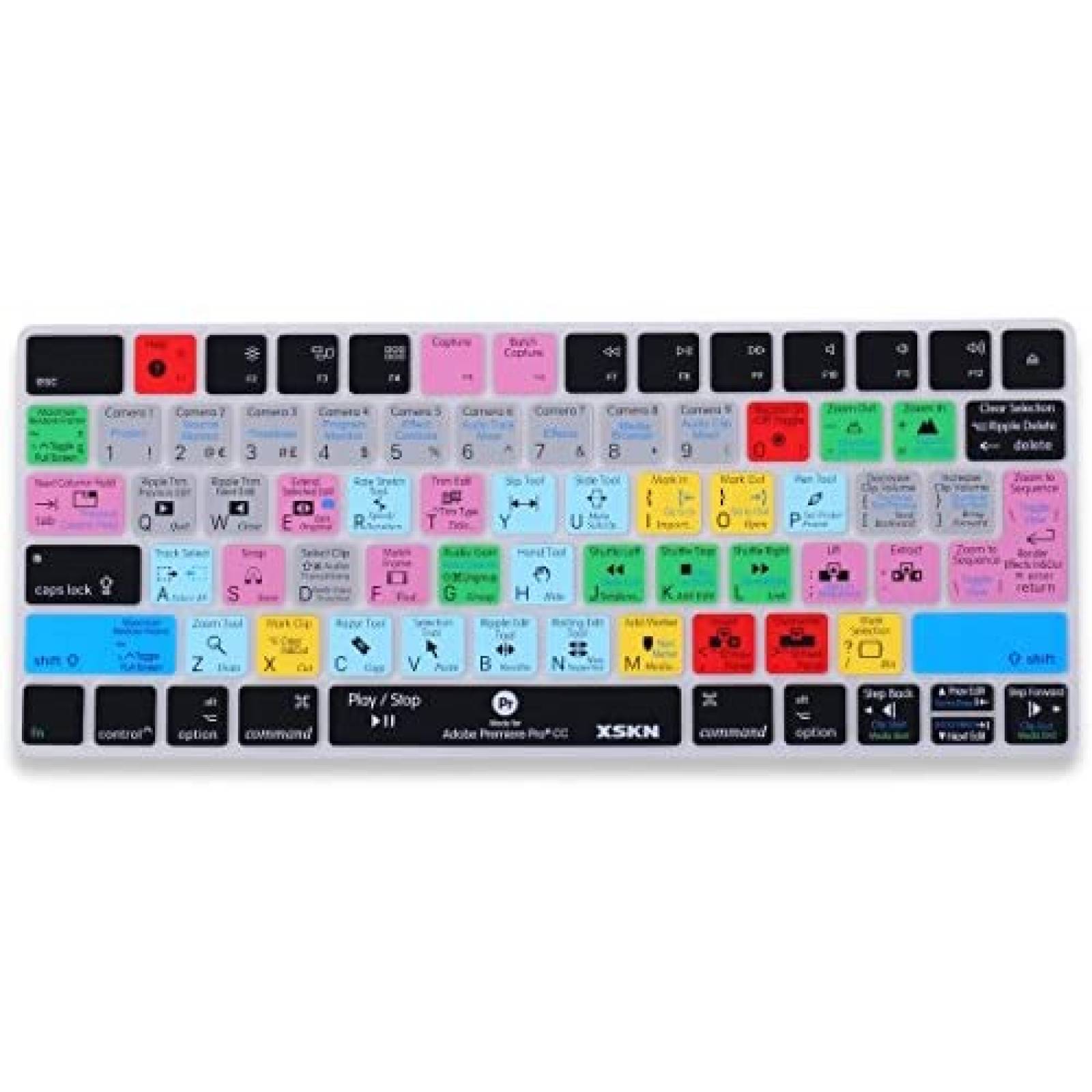 Protector de Teclado XSKN para Adobe Premiere -Multicolor