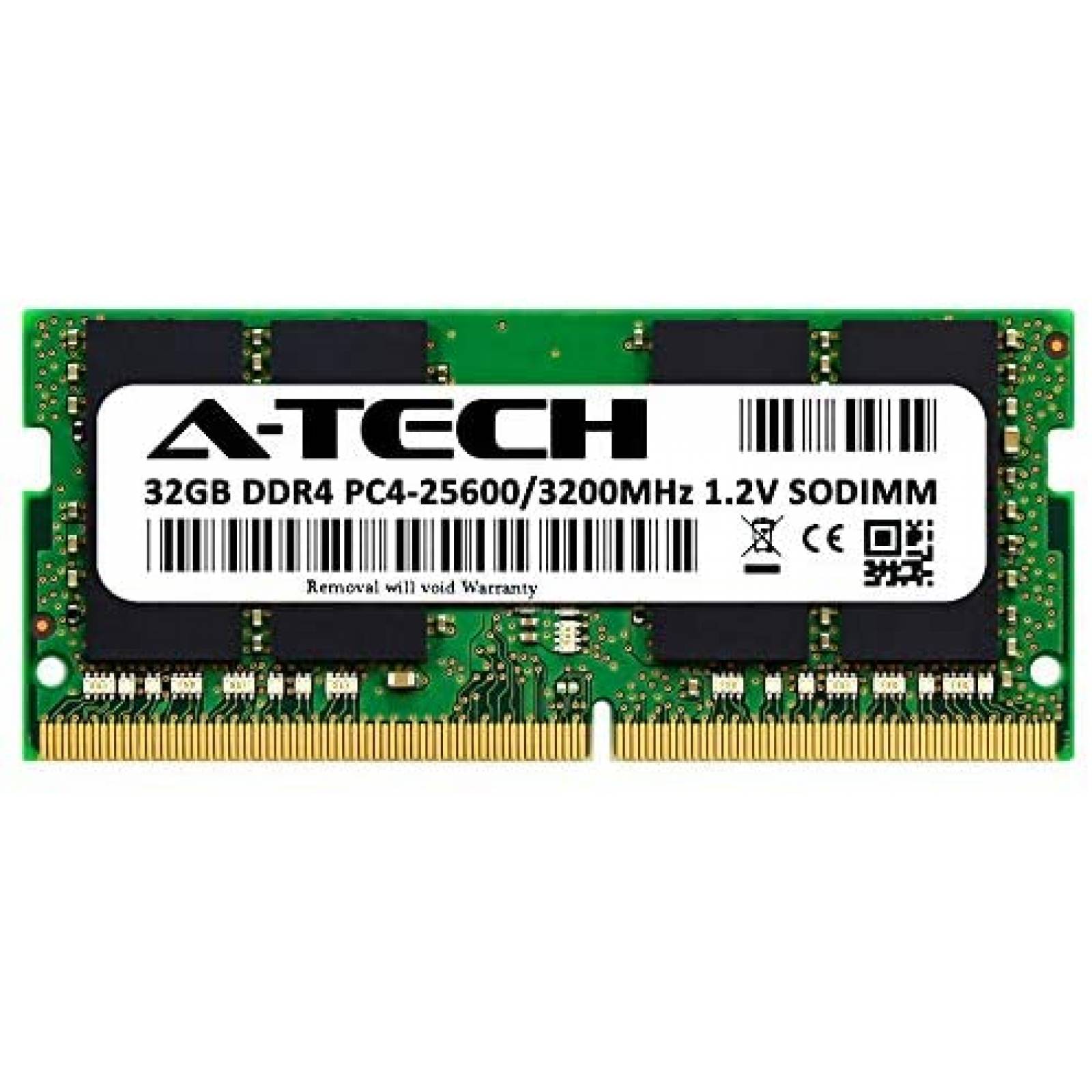 Memoria A-Tech 32GB DDR4 3200MHz 1.2V 260-Pin -Verde