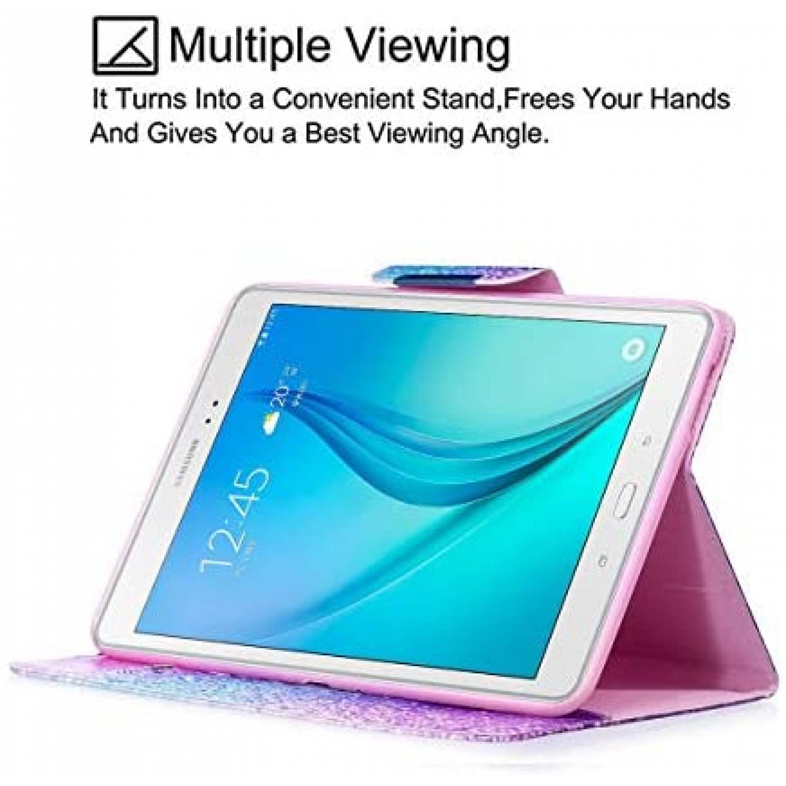 Funda NewShine SM-T550 para Galaxy Tab A 9.7'' -Rosa/Azul