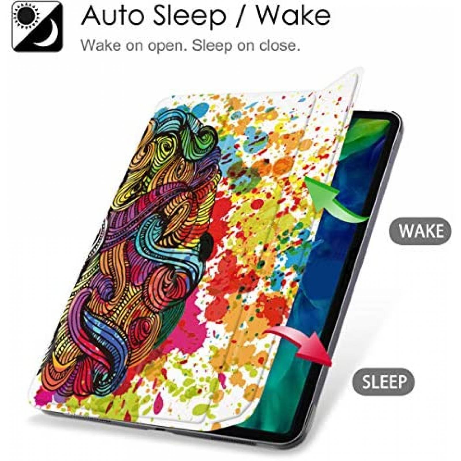 Funda May Chen Cerebro Acuarela Compatible con iPad Pro 11"