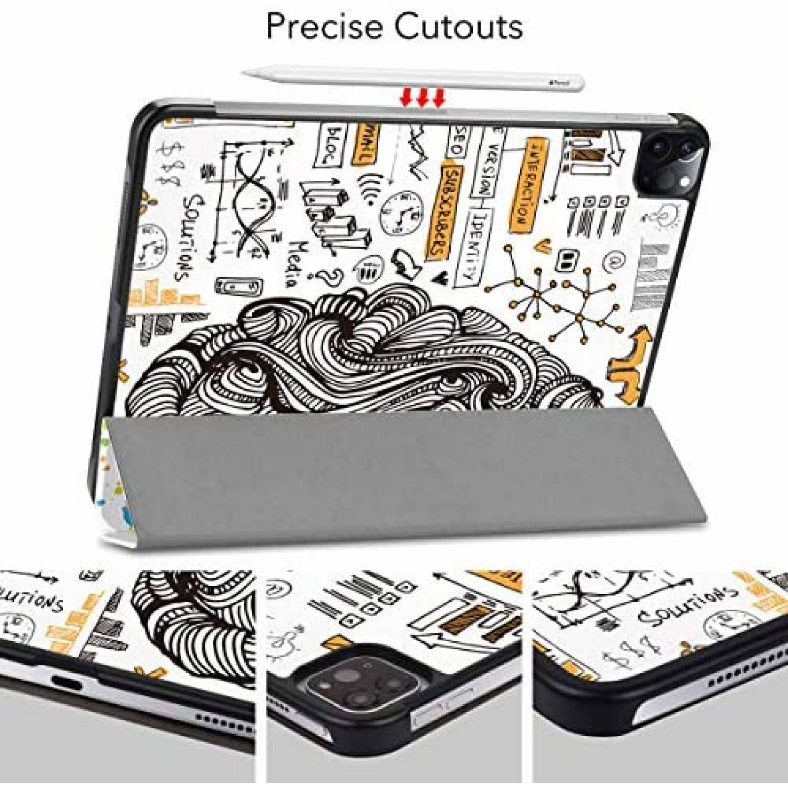 Funda May Chen Cerebro Acuarela Compatible con iPad Pro 11"