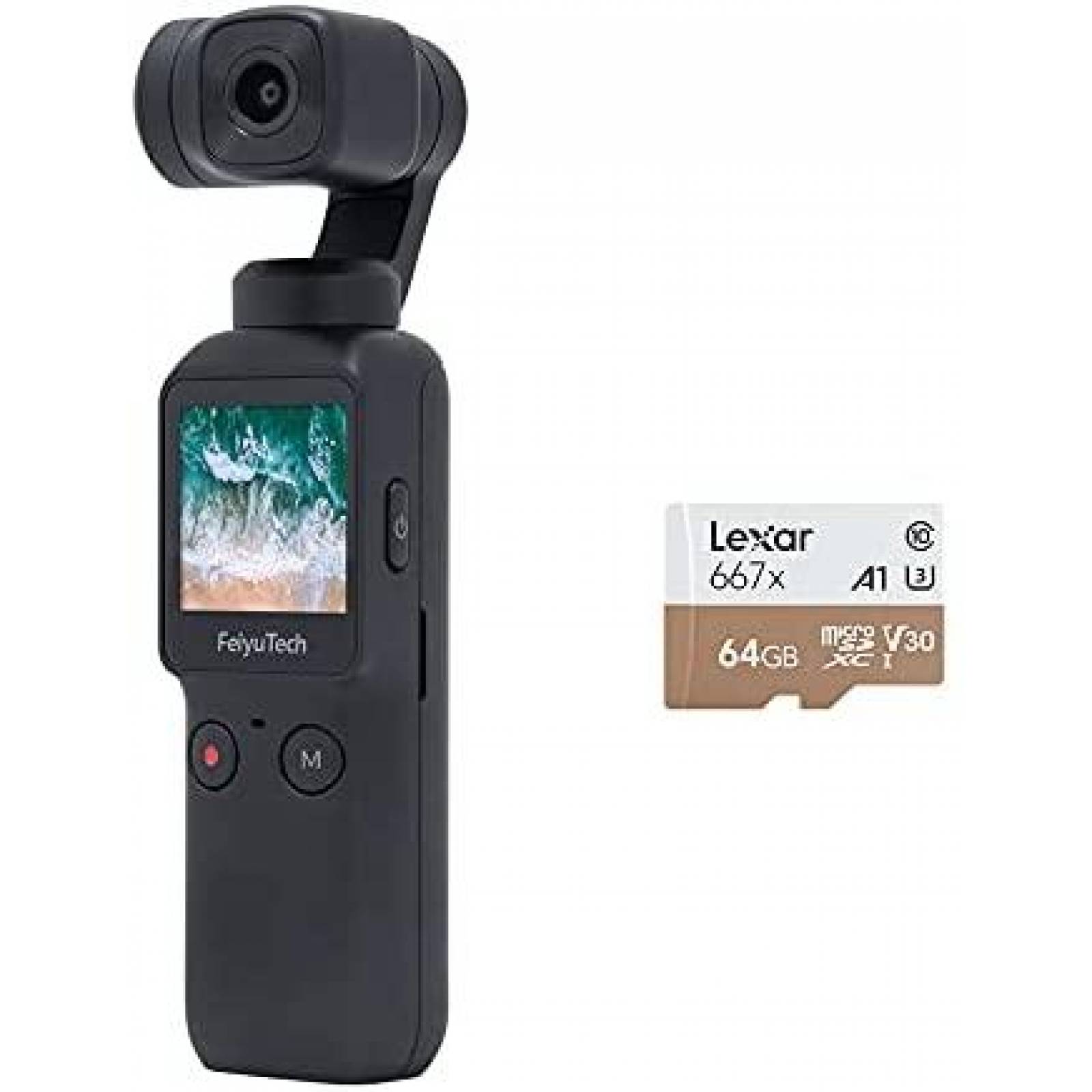Camara FeiyuTech Pocket Gimbal 3 ejes 4K 120 -Negro