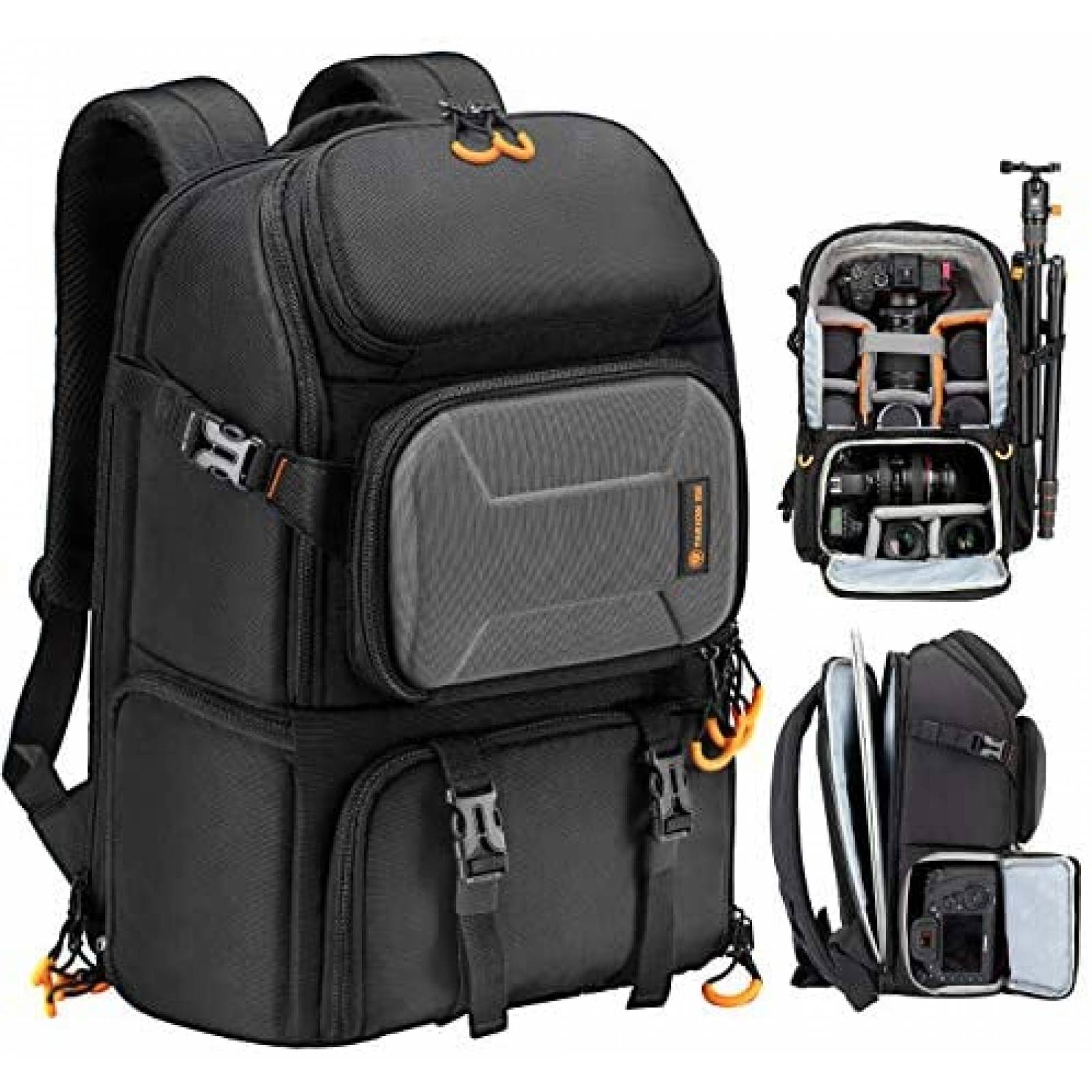 Mochila TARION PB-US Para Camara Y Laptop De 16'' -Negro