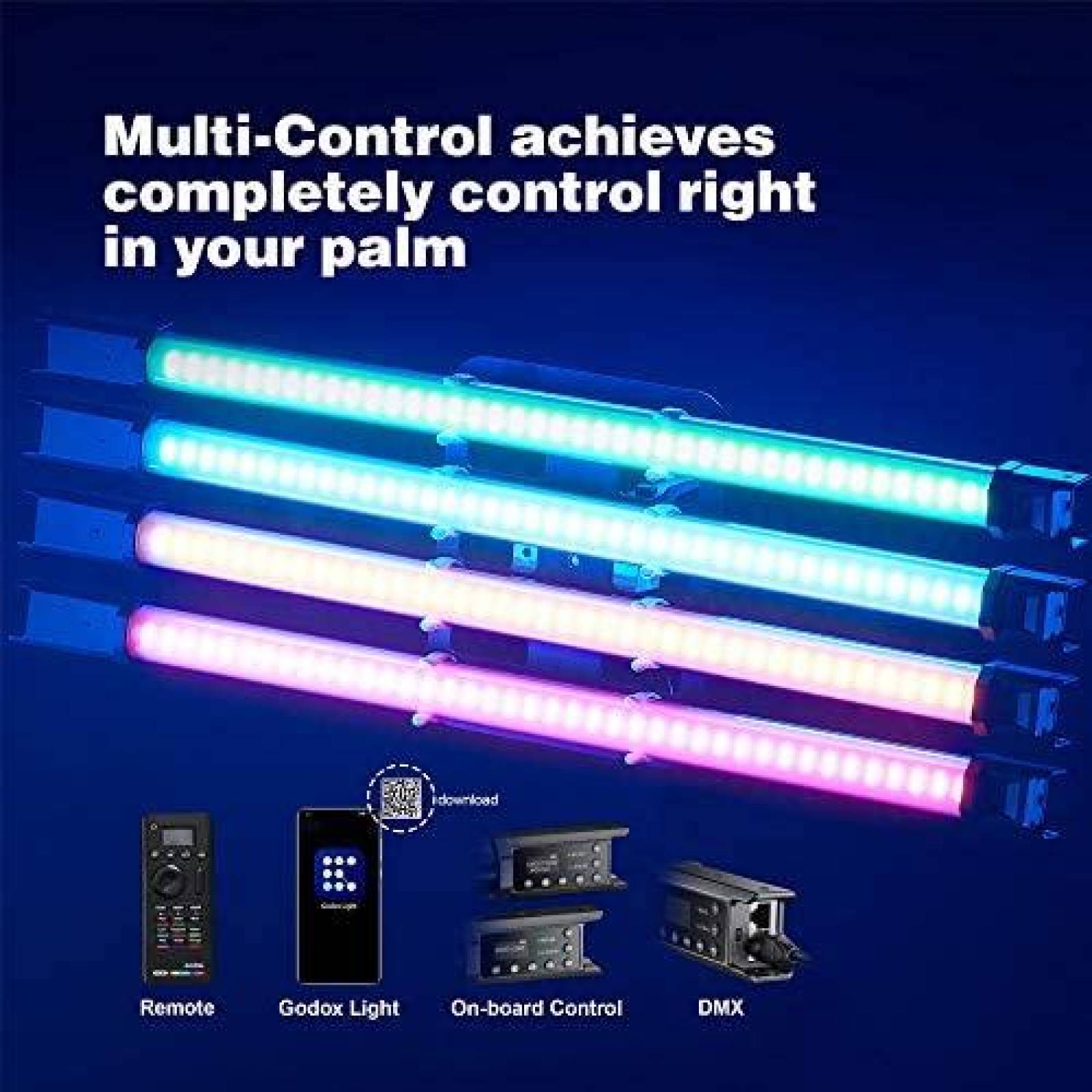 Tubo de Luz LED Godox TL60 Full-Color RGB 2700k-6500K -Negro