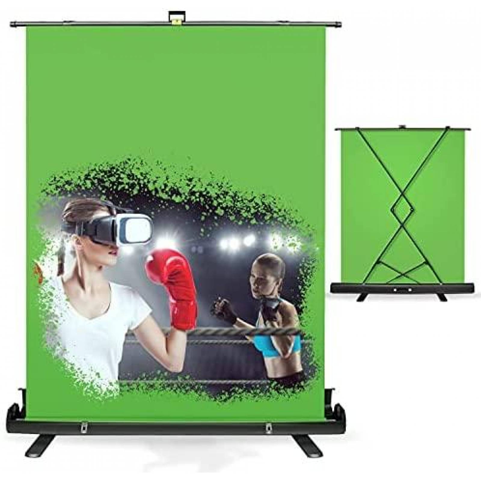 Pantalla Verde Julius Studio Plegable con Soporte a 5.9ft
