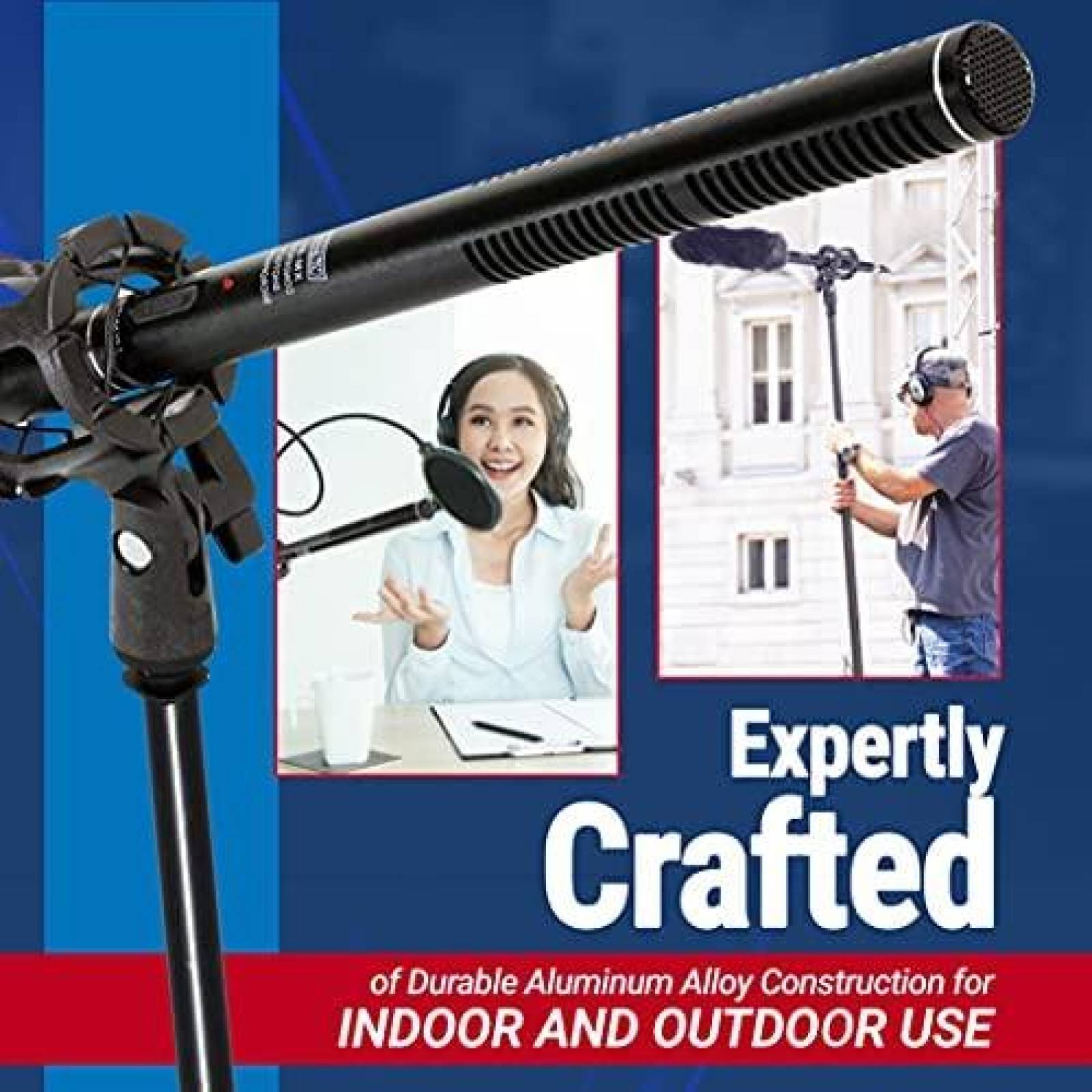 Kit de Microfono VidPro XM-88 Condensador Escopeta -Negro