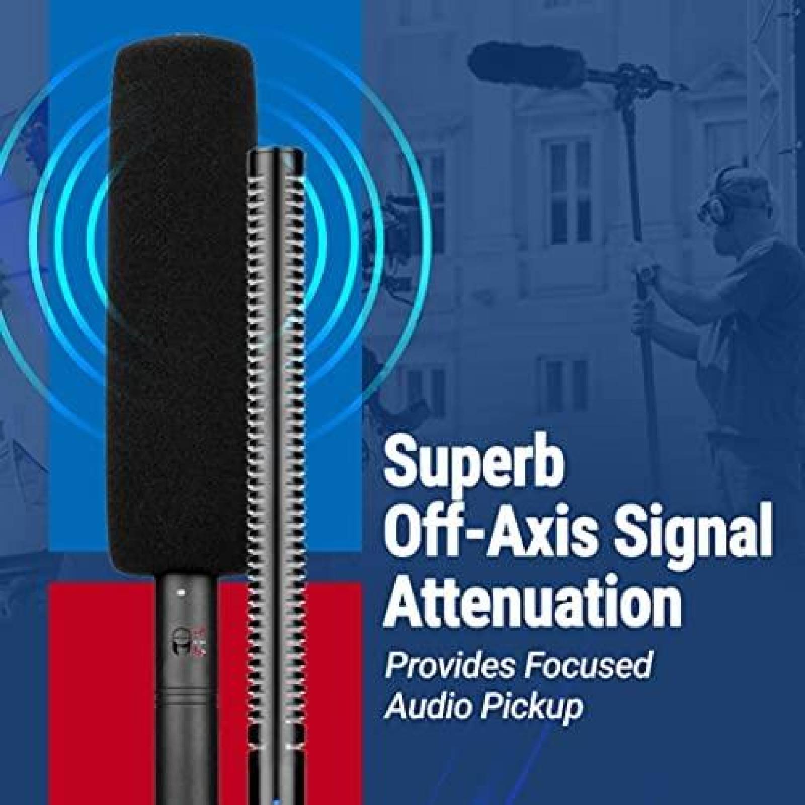 Kit de Microfono VidPro XM-88 Condensador Escopeta -Negro