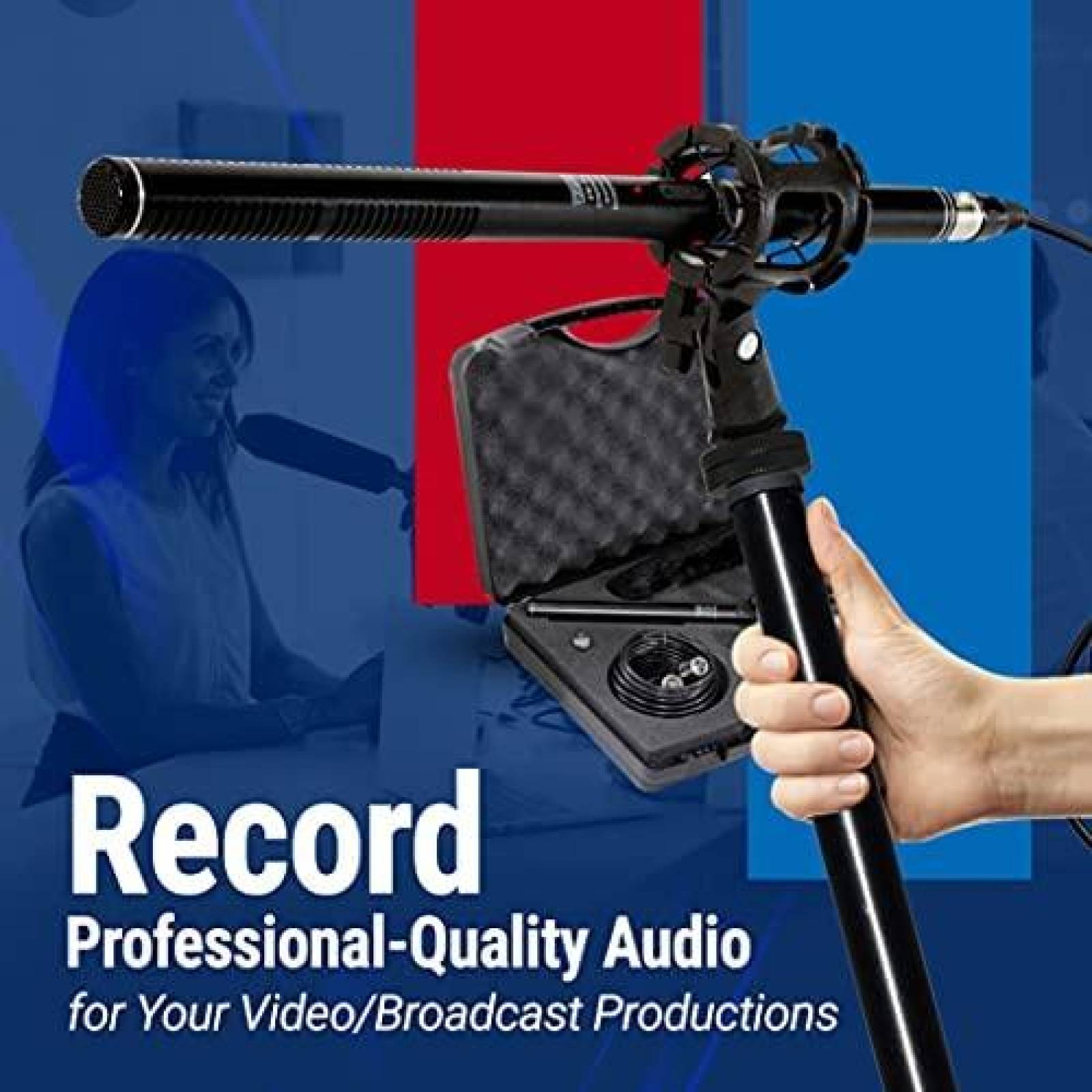 Kit de Microfono VidPro XM-88 Condensador Escopeta -Negro